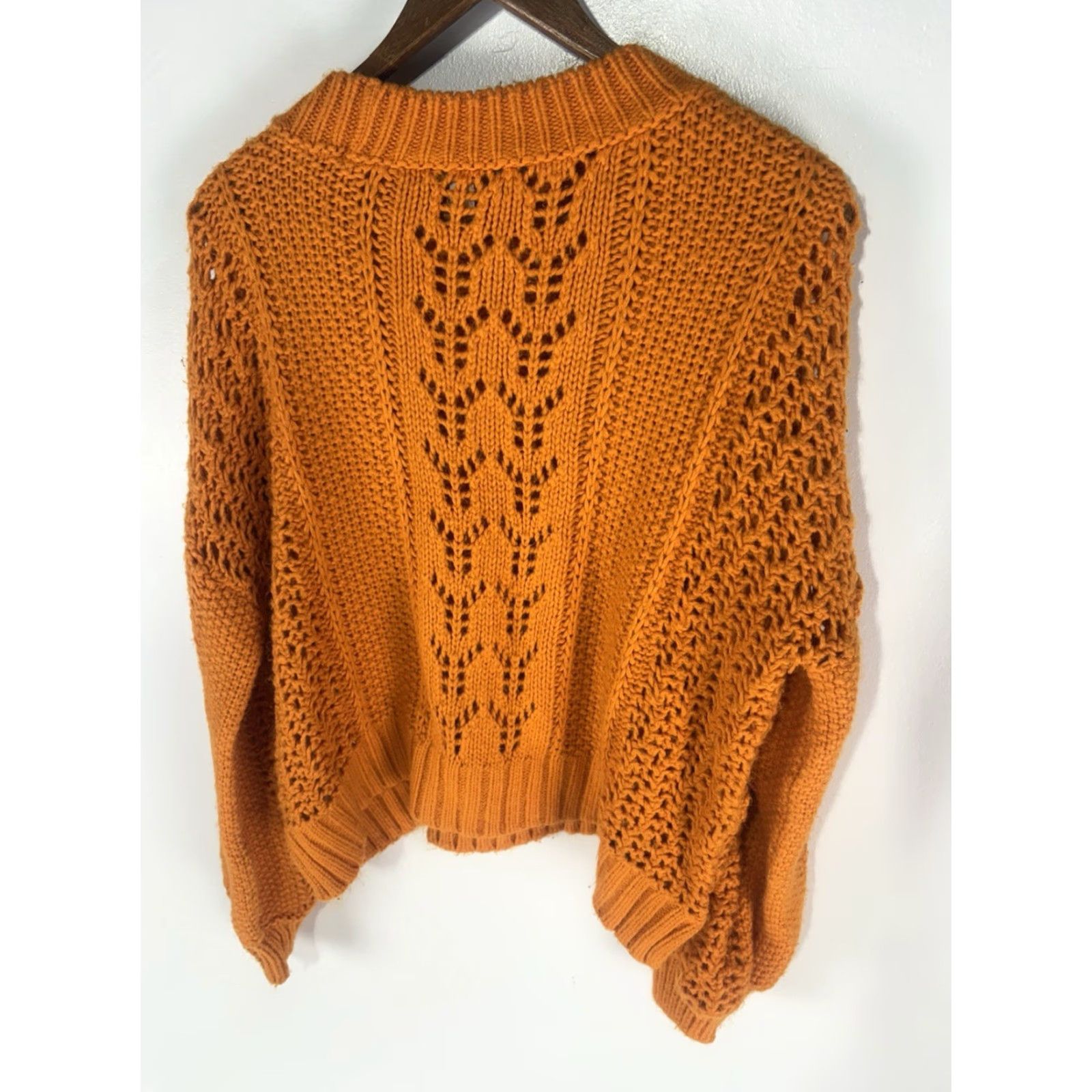 Asos ASOS Gold Chunky Knit Cropped Sweater Womens Size 8 Romania Size M / US 6-8 / IT 42-44 - 4 Thumbnail