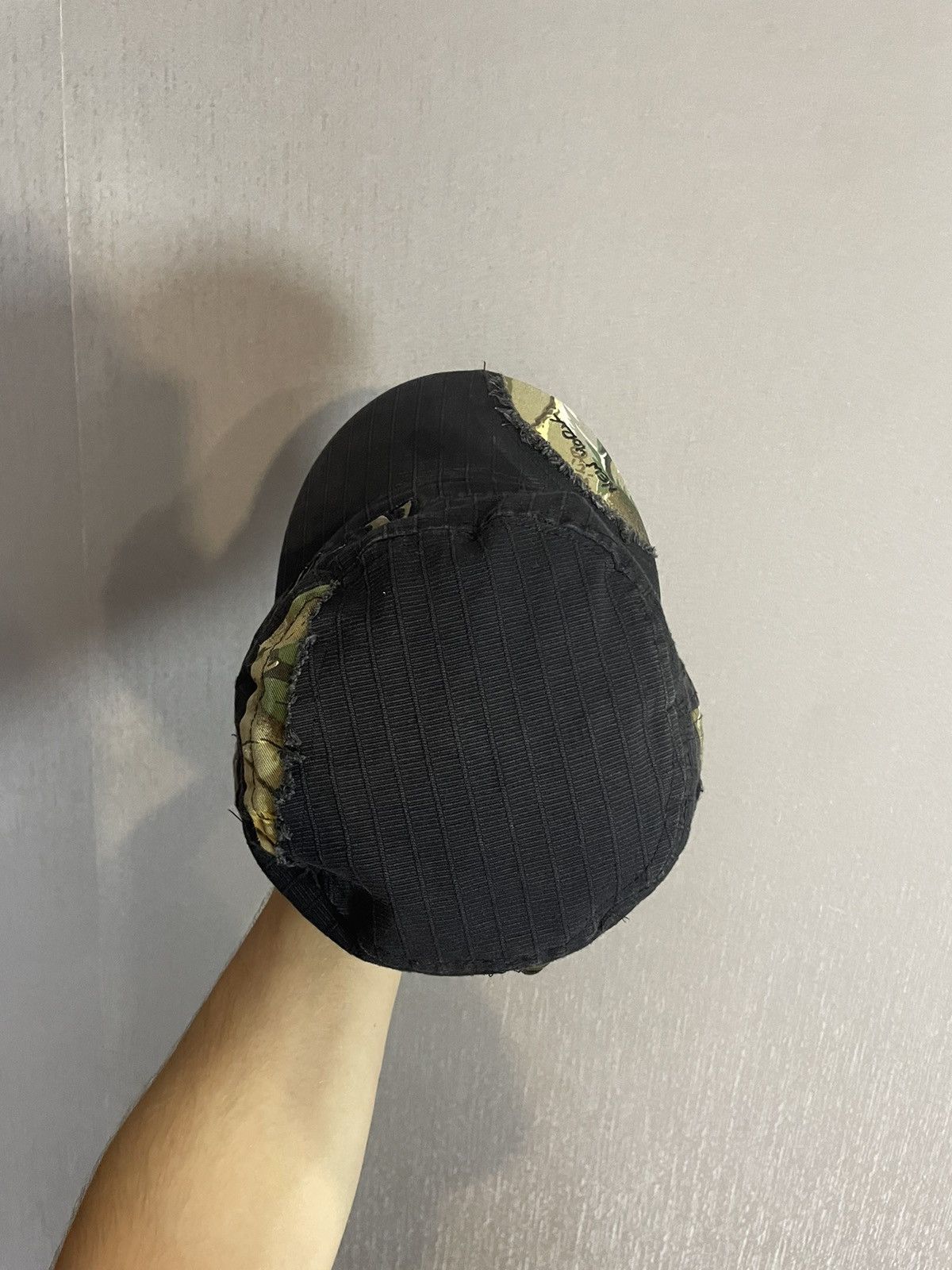 Japanese Brand Vintage Distressed New York Black Camo Army Camp Cap Size ONE SIZE - 8 Thumbnail