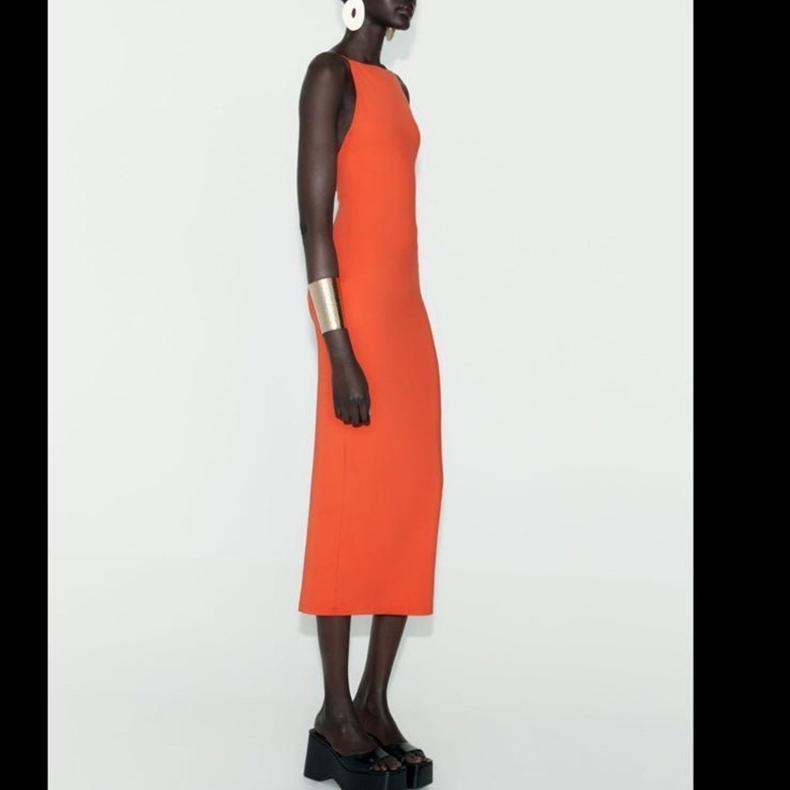 Zara ZARA FITTED LONG TANK DRESS - Size S - BRAND NEW Size S / US 4 / IT 40 - 4 Thumbnail