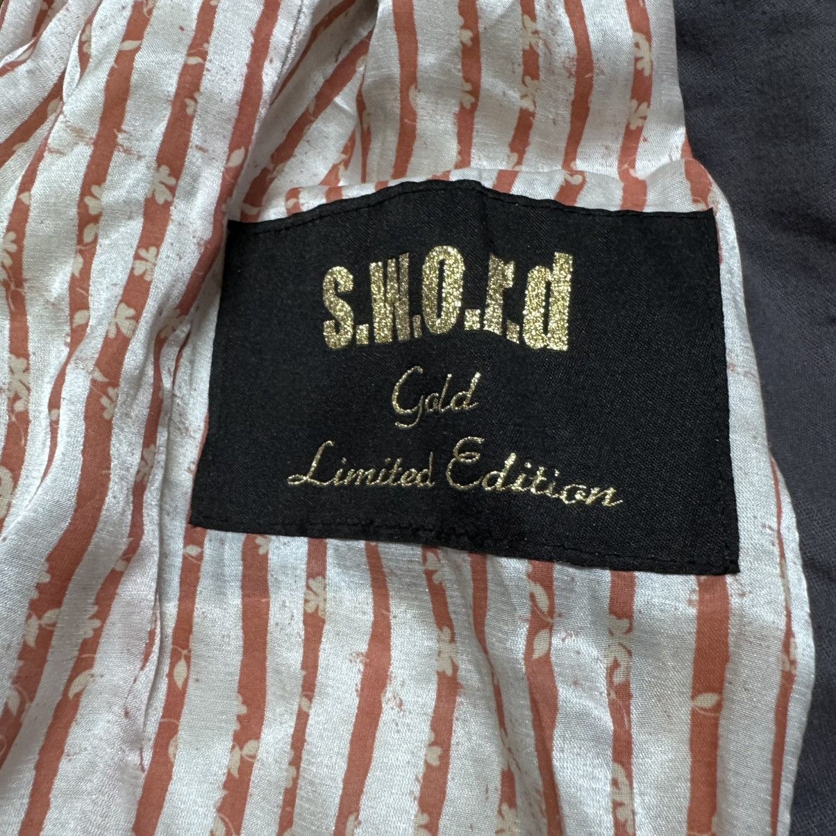 Leather S.W.O.R.D Gold Leather Jacket Size L / US 10 / IT 46 - 17 Thumbnail