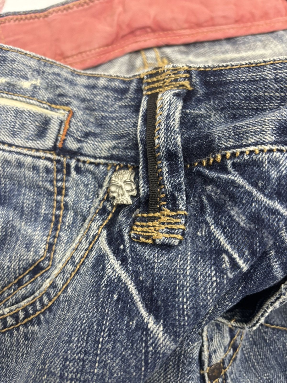 If Six Was Nine 🔥RARE TOUGH JEANS SMITH BAGGY JEANS DISTRESSED DENIM Size US 36 / EU 52 - 12 Thumbnail