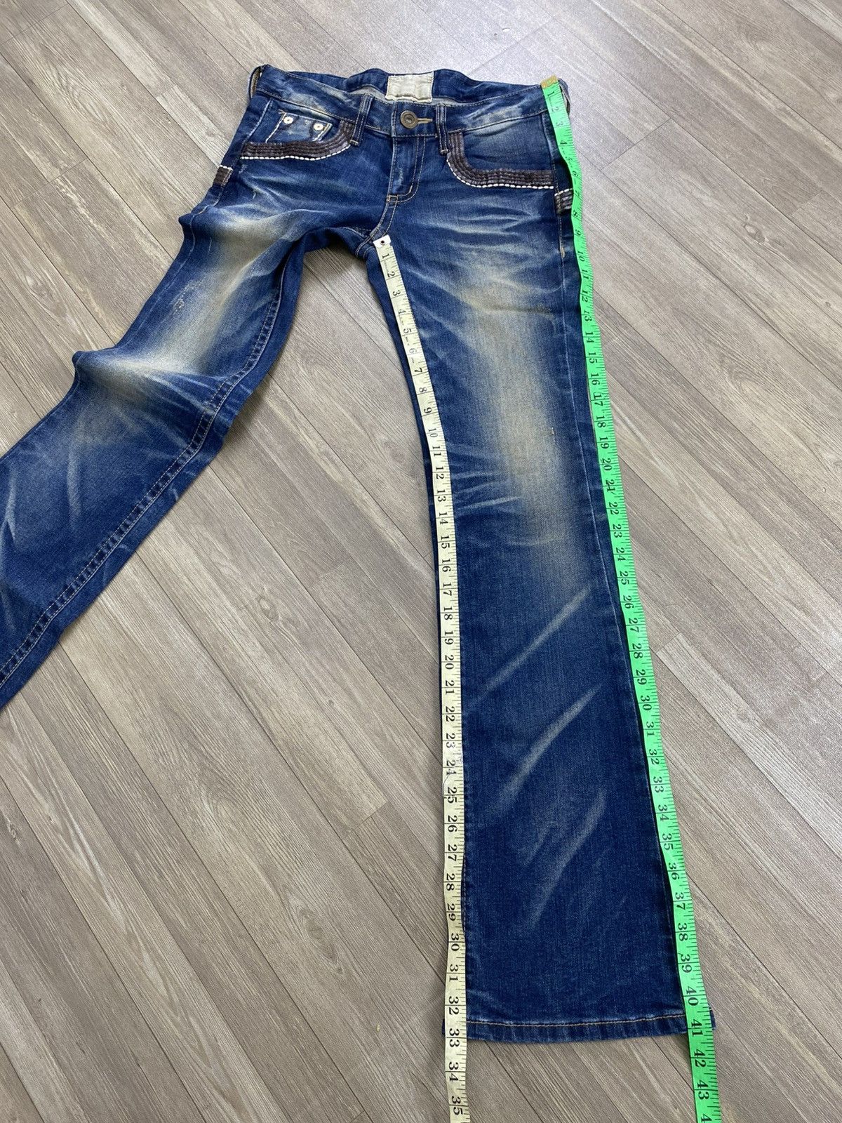Le Grande Bleu (L.G.B.) 2000s Lolita Distressed Lgb Ifsixwasnine Style Flared Jeans Size US 30 / EU 46 - 22 Thumbnail