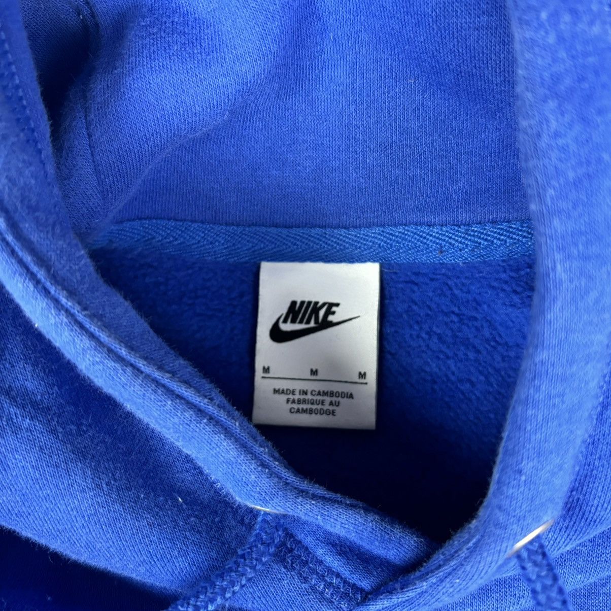 Nike Nike Club Fleece Brushed Back Chenille Futura Blue Hoodie Size US M / EU 48-50 / 2 - 5 Thumbnail
