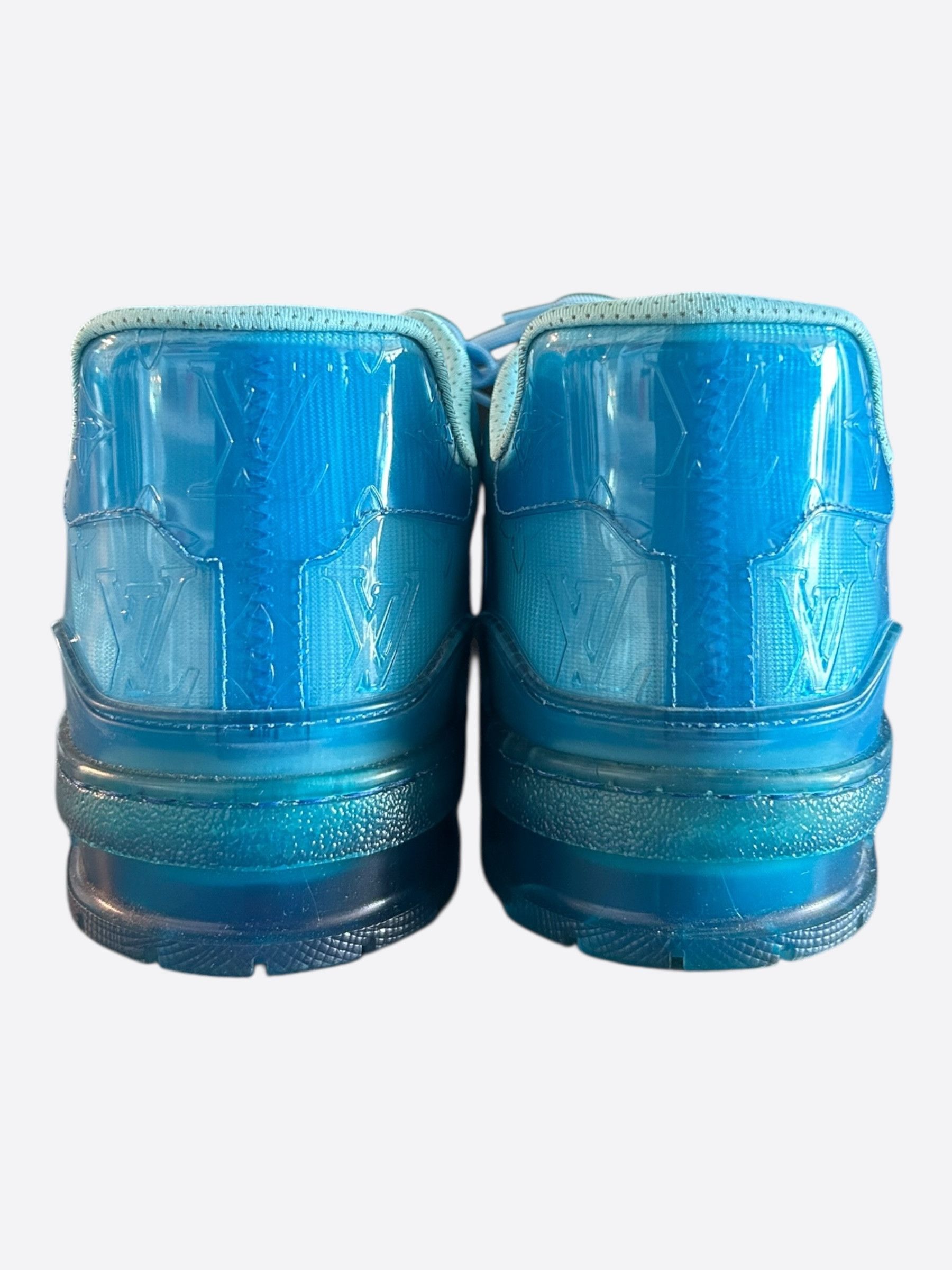 Louis Vuitton Louis Vuitton Blue Transparent Trainers Size US 10.5 / EU 43-44 - 4 Thumbnail