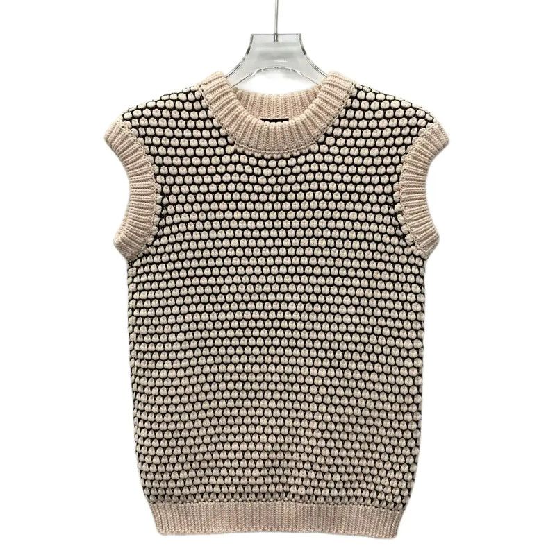 Fendi Fendi Color-Blocked Cotton Knitted Top for Women 0089 Size M / US 6-8 / IT 42-44 - 1 Thumbnail