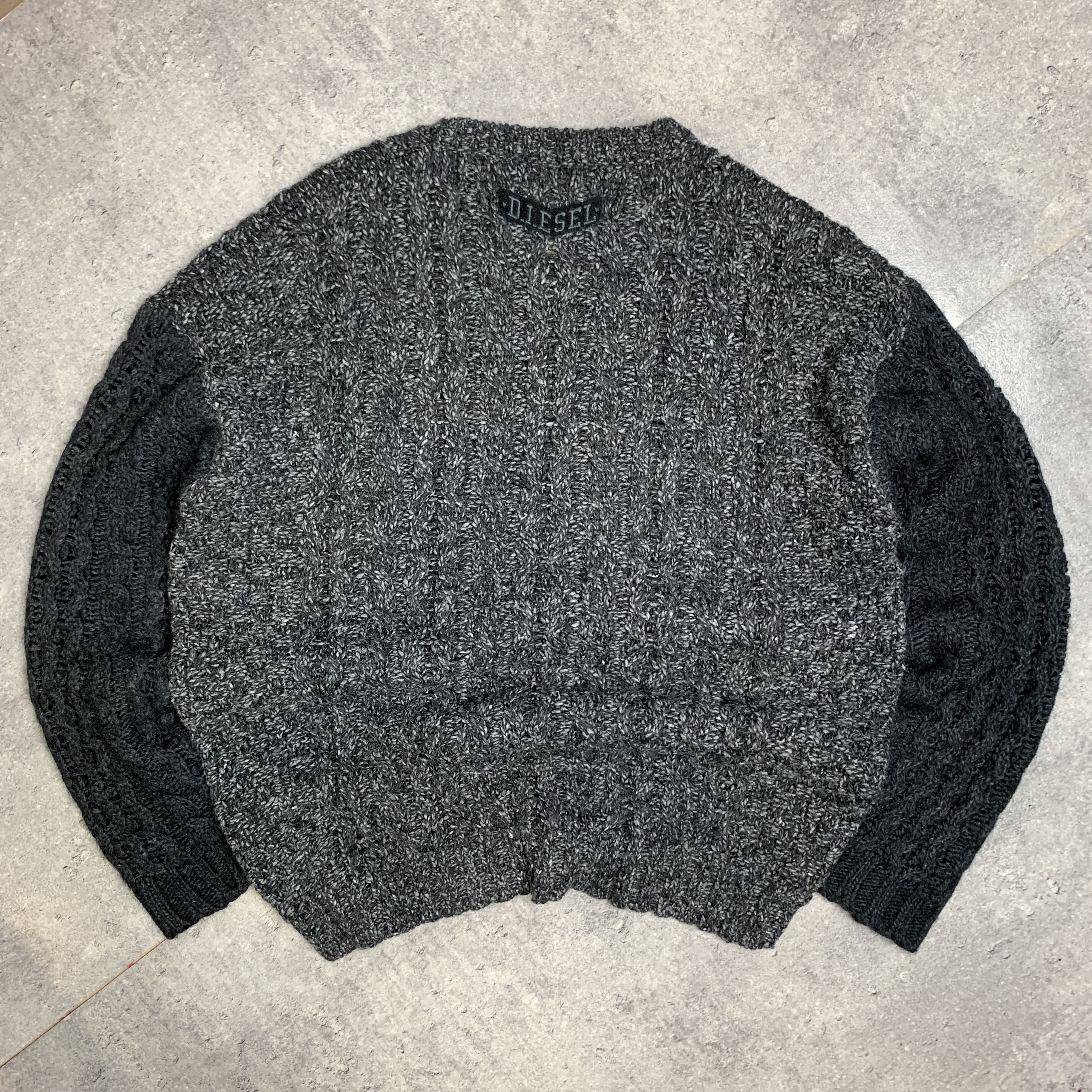 Diesel Diesel vintage gray wool sweater - XL Size US XL / EU 56 / 4 - 2 Thumbnail