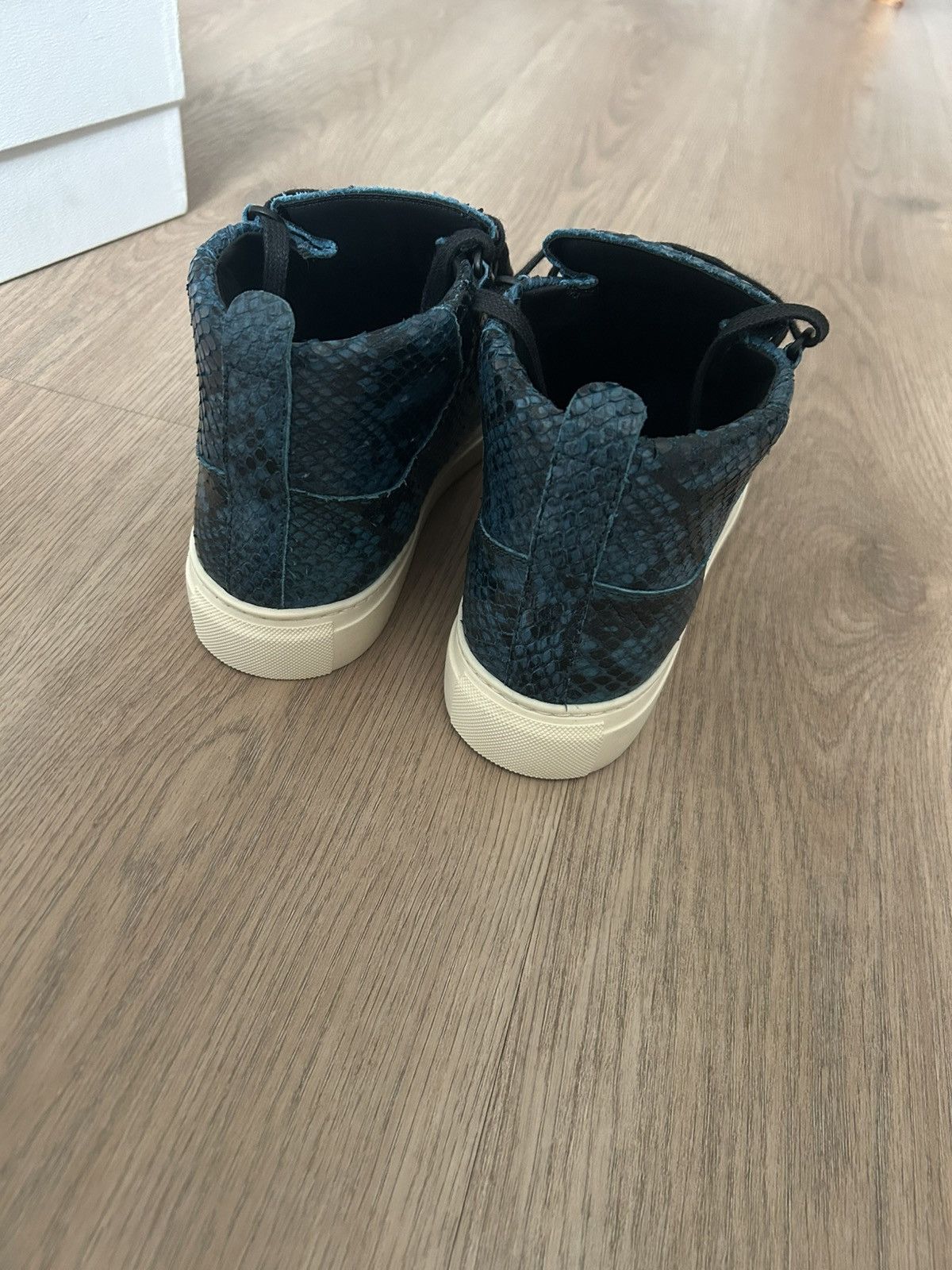 Balenciaga Balenciaga Arena Hightop Python Sneakers Size US 8 / EU 41 - 4 Thumbnail