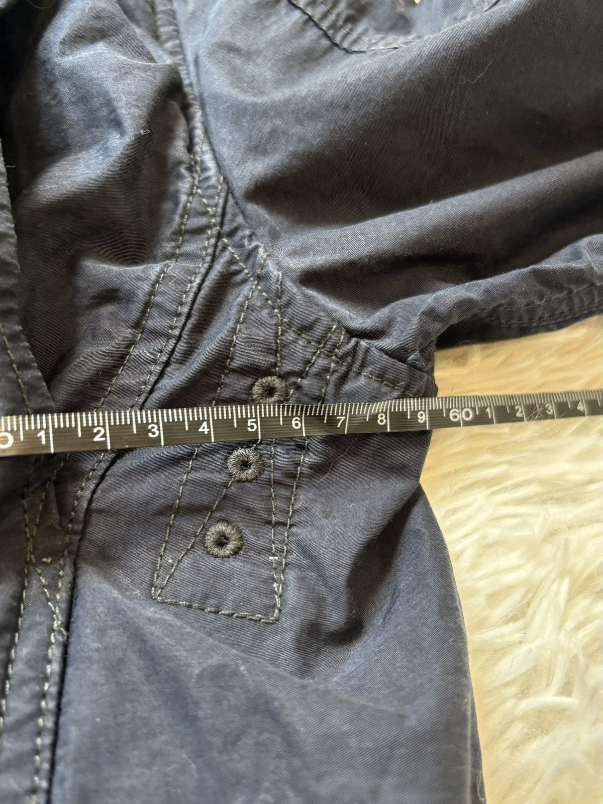 Polo Ralph Lauren Navy Military Safari Jacket Ralph Lauren Men’s M – Vintage Size US M / EU 48-50 / 2 - 15 Thumbnail