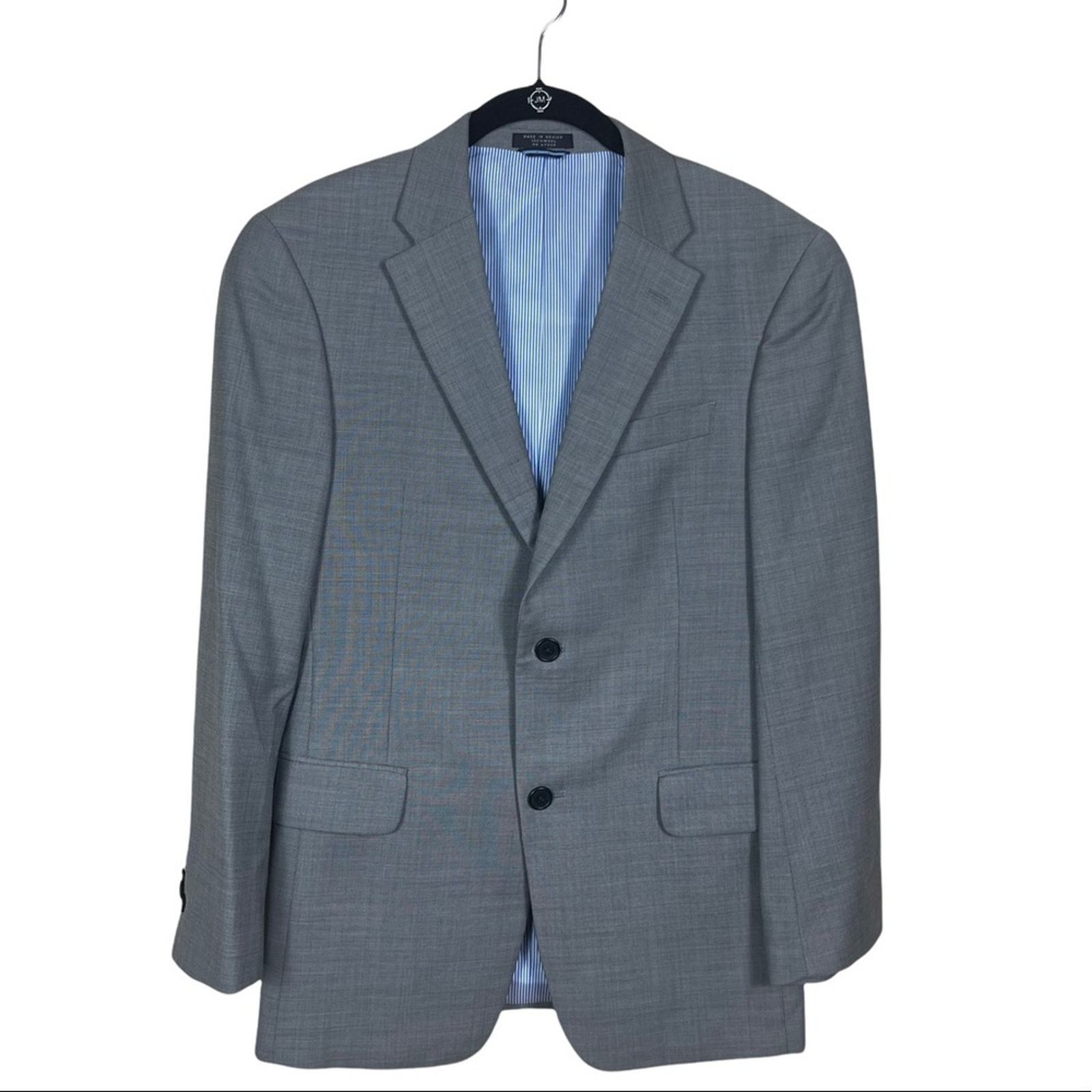 Tommy Hilfiger Tommy Hilfiger 2 Button Notch Collar Wool Blazer Gray 36 S Size 36S - 13 Thumbnail