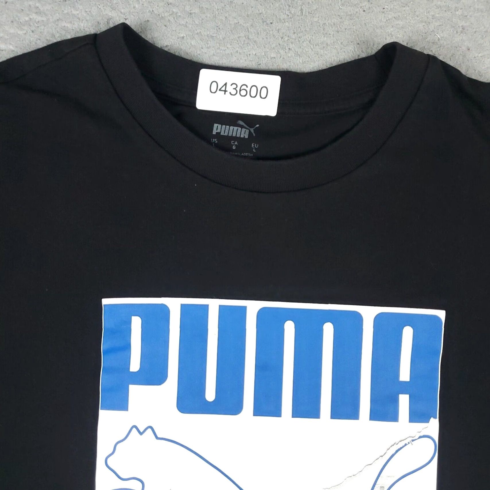 Puma Puma Black Casual T-Shirt Men's Large Short Sleeve Graphic Logo Modern Sports Size US L / EU 52-54 / 3 - 3 Thumbnail