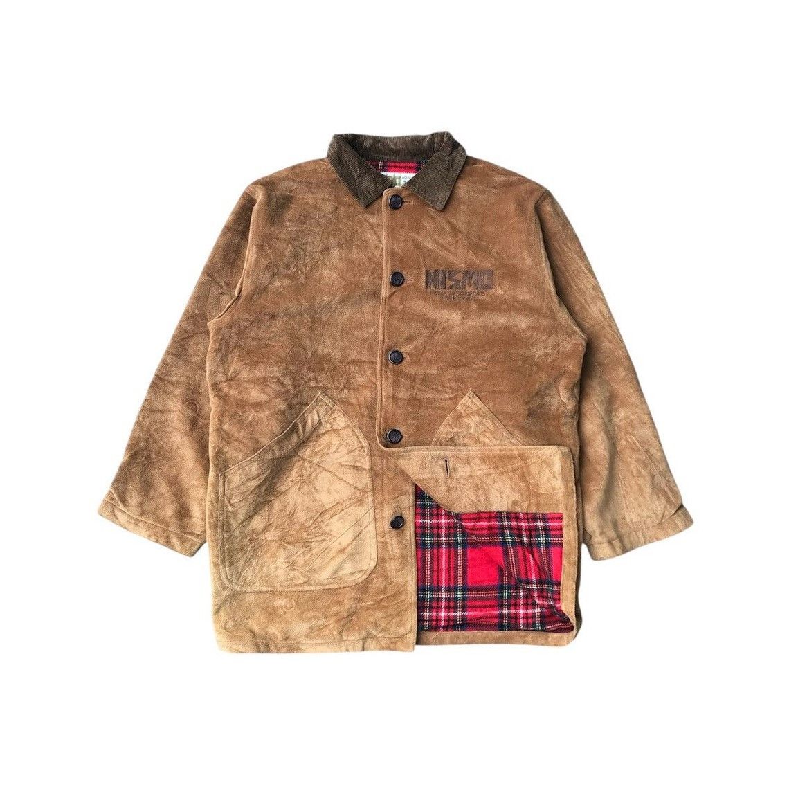 Vintage Vintage Nissan Nismo Old Logo Corduroy Tartan Coat Jacket Size US M / EU 48-50 / 2 - 1 Thumbnail