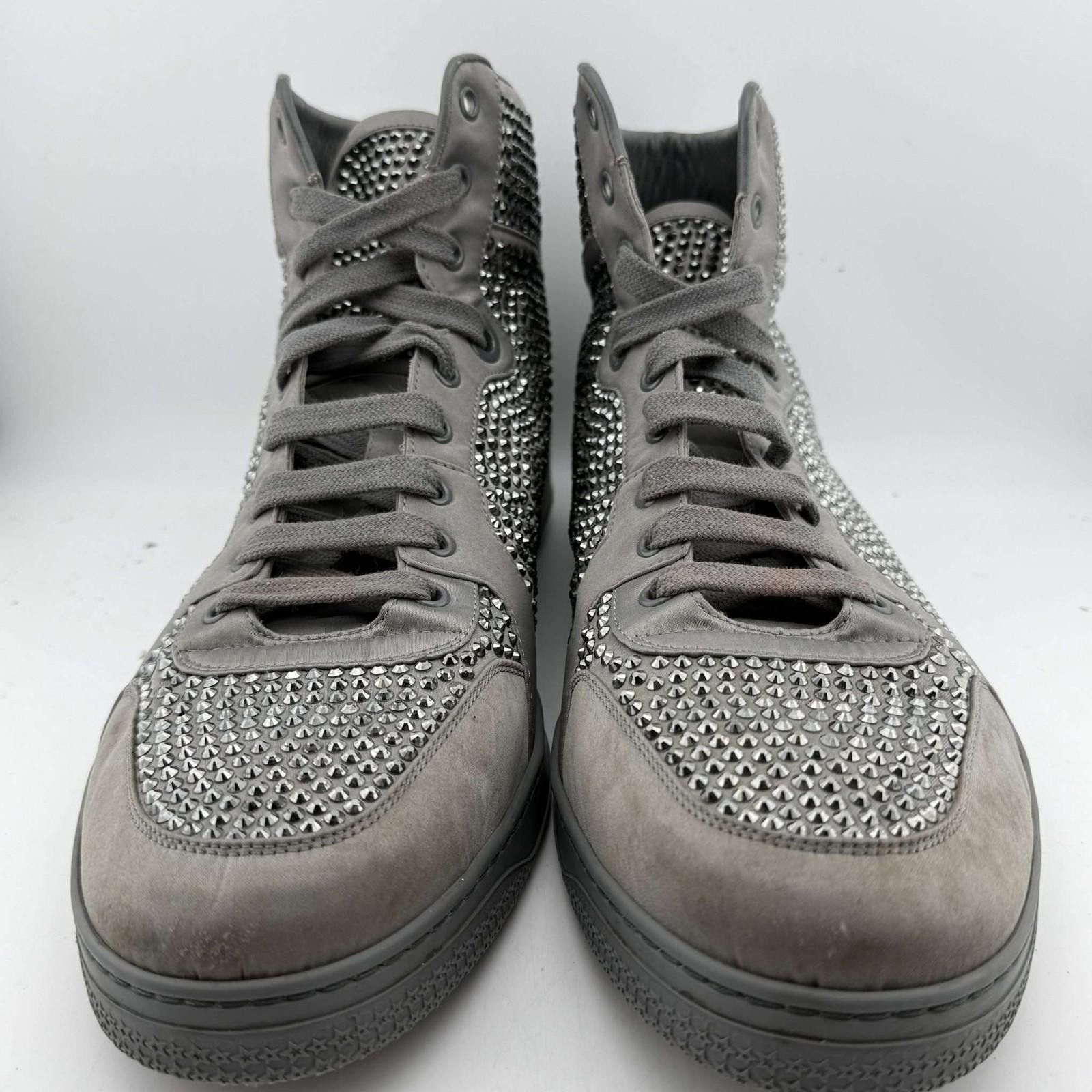 Gucci Gucci Grey Coda Rhinestone Sneaker 12UK Used No Box Size US 12.5 / EU 45-46 - 3 Thumbnail