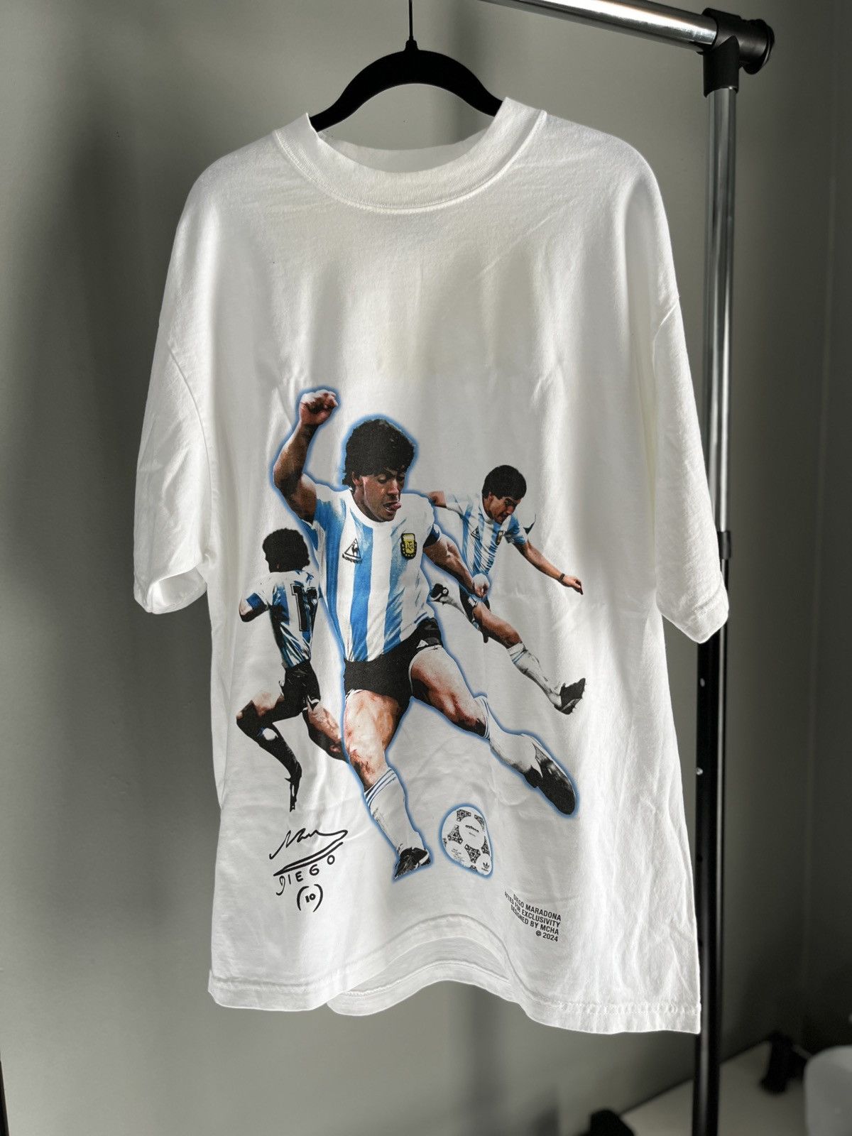Vintage Diego Maradona Graphic Tee Shirt Size US L / EU 52-54 / 3 - 1 Thumbnail