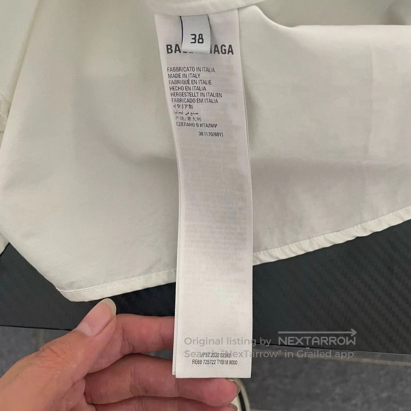 Balenciaga Balenciaga White Ink Letter Shirt. Size US S / EU 44-46 / 1 - 4 Thumbnail