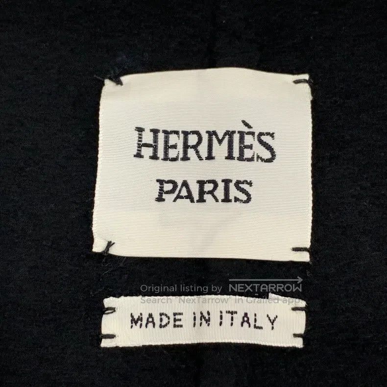 Hermes Hermes Black Goat Hair Lapel Single-Breasted Long-Sleeve O Size XS / US 0-2 / IT 36-38 - 5 Thumbnail