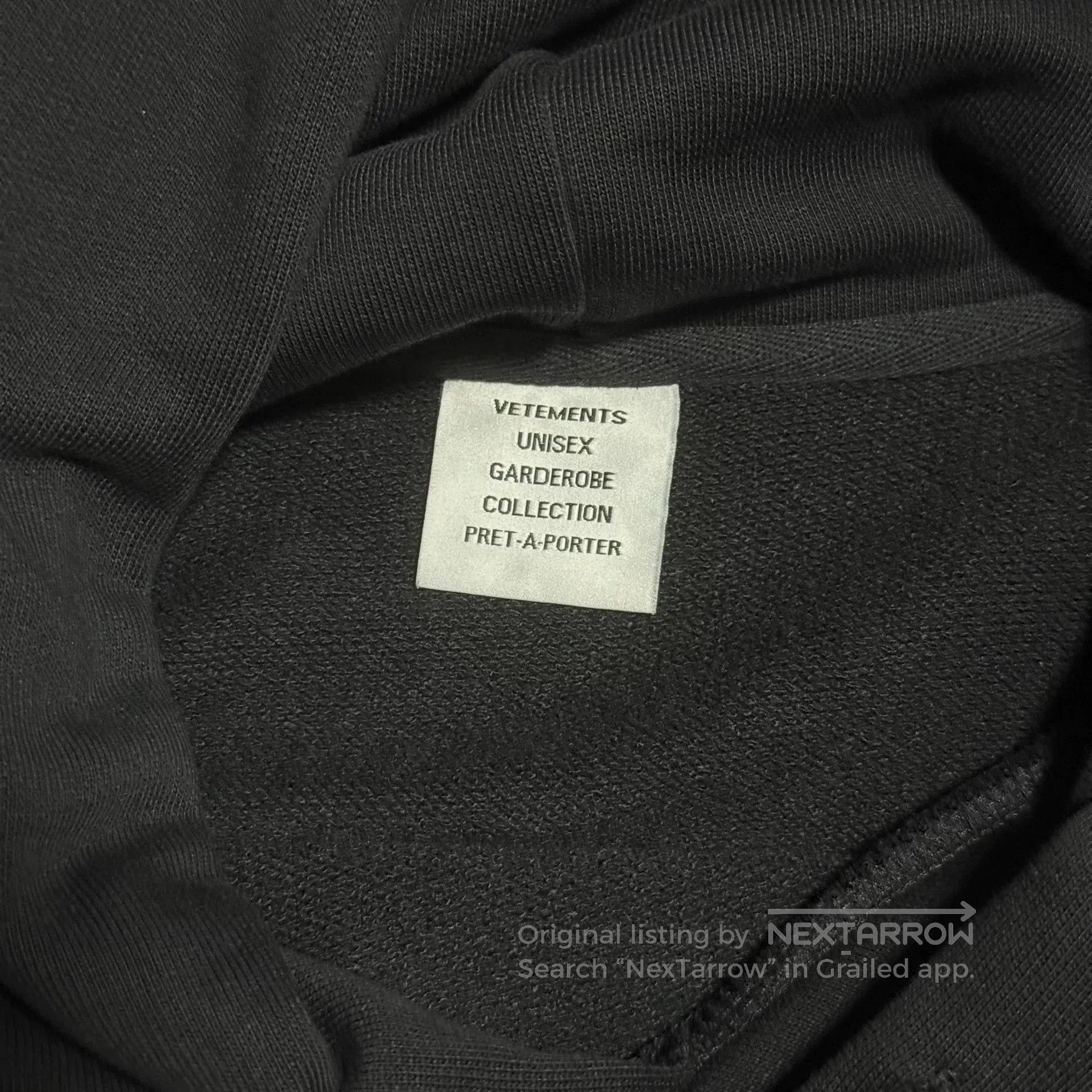 Vetements Vetements Black Oversized Logo Hoodie. Size US S / EU 44-46 / 1 - 4 Thumbnail