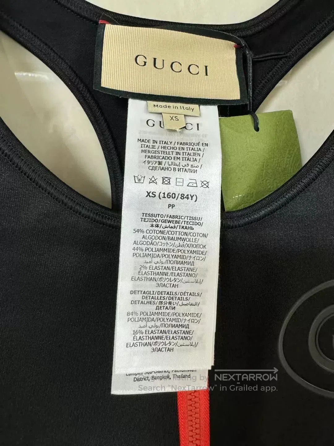 Gucci Gucci Logo Spliced Sports Vest. Size XS / US 0-2 / IT 36-38 - 4 Thumbnail
