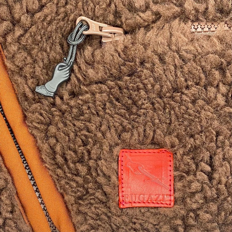 Fugazi 2023 NINJA SHERPA *BROWN* FLEECE JACKET (XL) Size US XL / EU 56 / 4 - 5 Thumbnail