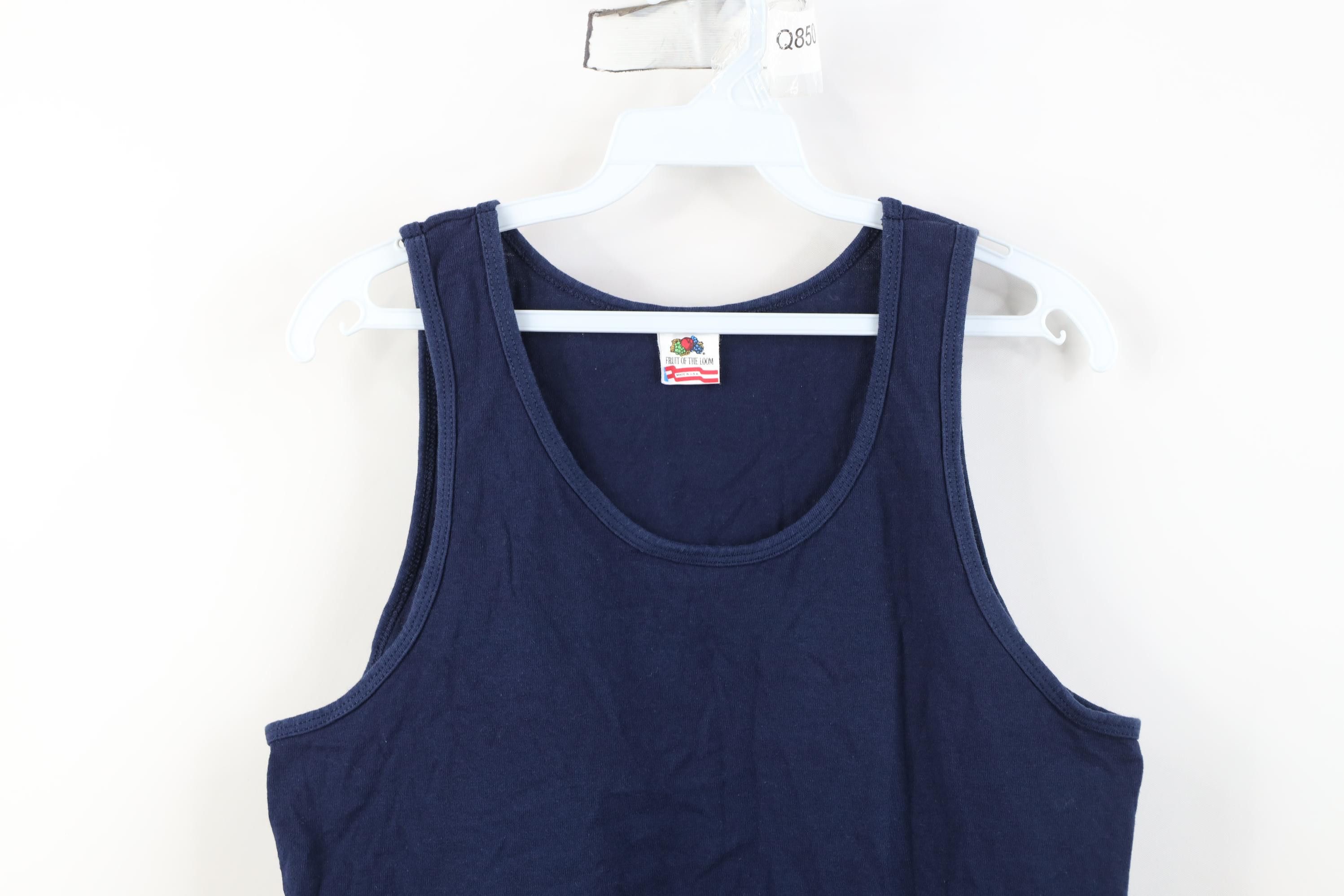 Vintage Vintage 90s Streetwear Cotton Tank Top T-Shirt Blue USA Size US S / EU 44-46 / 1 - 2 Thumbnail