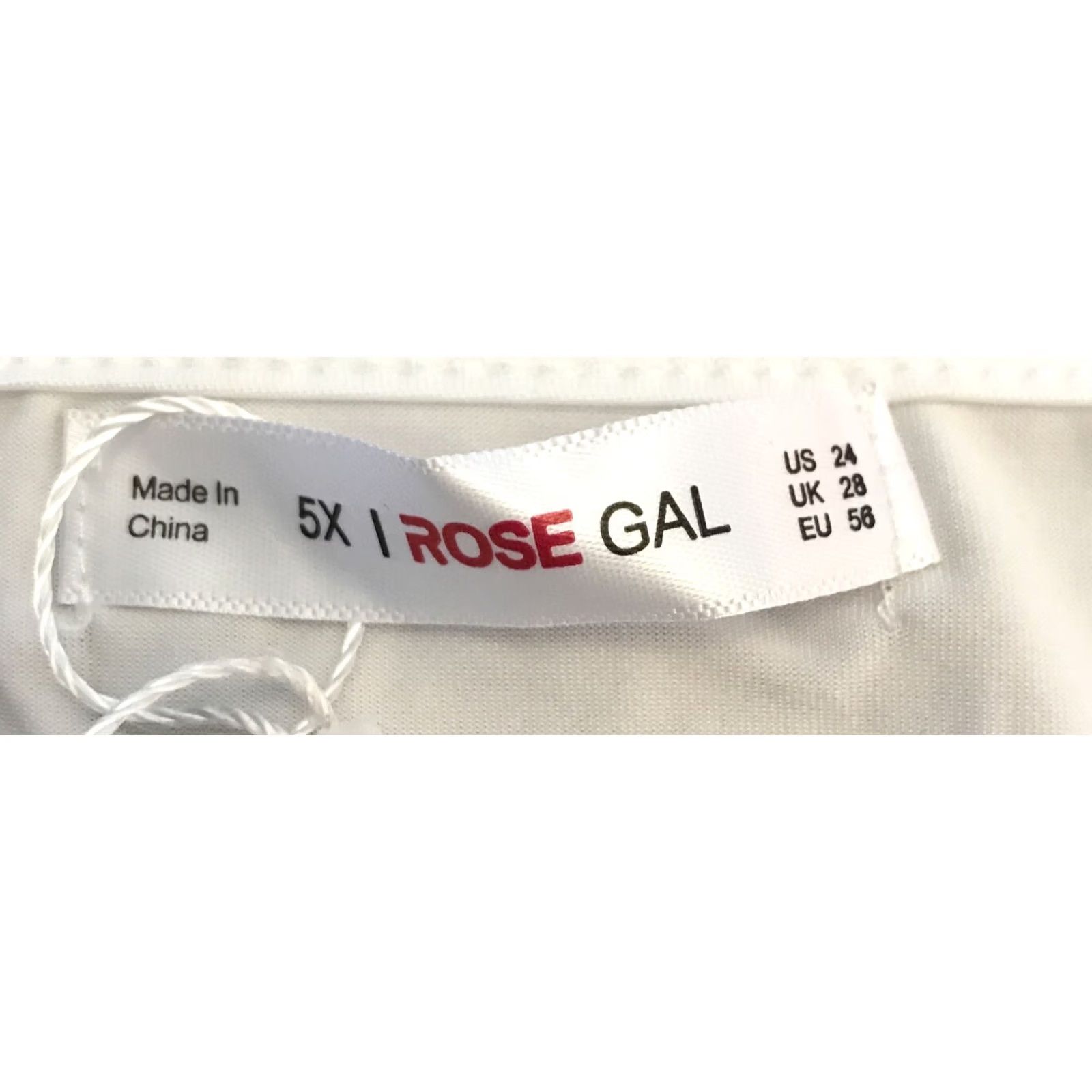 Vintage VINTAGE ROSE GAL Women's Tank Top Plus Sz 5X White Floral 24 NWT Size XXL / US 16-18 / IT 52-54 - 4 Thumbnail