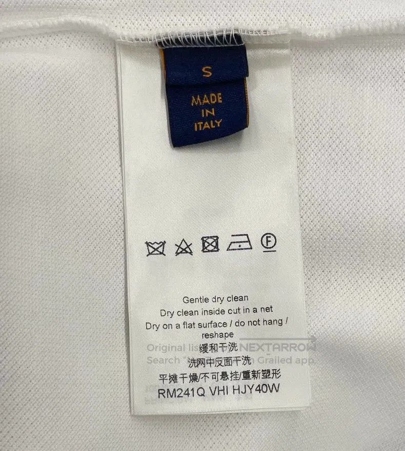 Louis Vuitton LV White Damier Pattern Short Sleeve Tee. Size US S / EU 44-46 / 1 - 6 Thumbnail