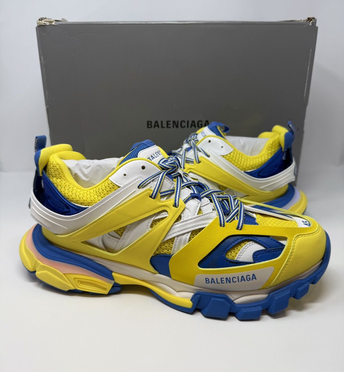 Balenciaga Balenciaga Track LED Sneaker Yellow/Blue Size US 12 / EU 45 - 1 Thumbnail