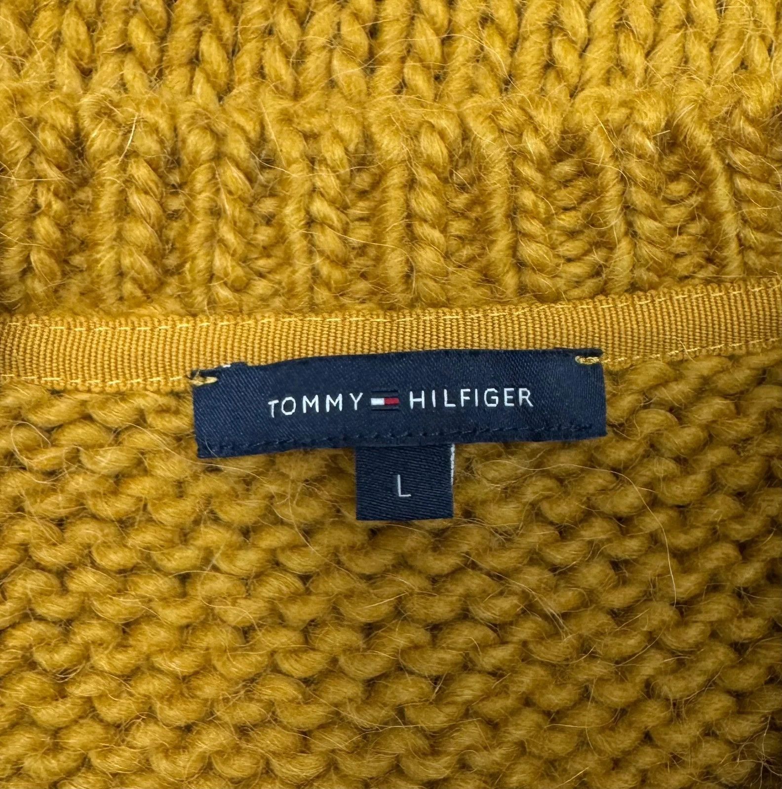 Tommy Hilfiger Tommy Hilfiger Heavy Knit Sweater Alpaca Wool Nylon size L Size L / US 10 / IT 46 - 10 Thumbnail