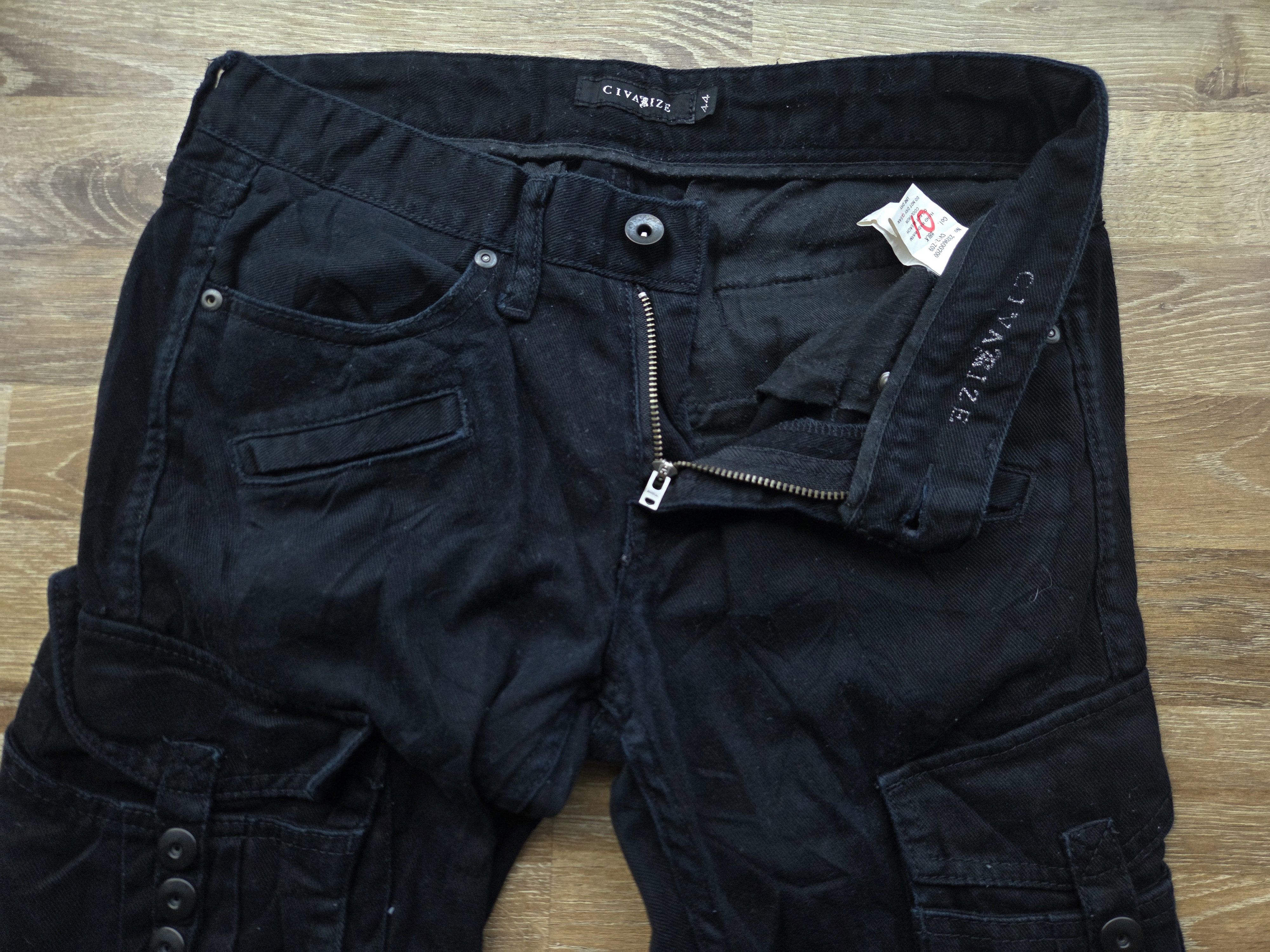 CIVARIZE Vtg y2k Civarize Tactical Cargo Pocket Utility Pants Bondage Size US 28 / EU 44 - 4 Thumbnail