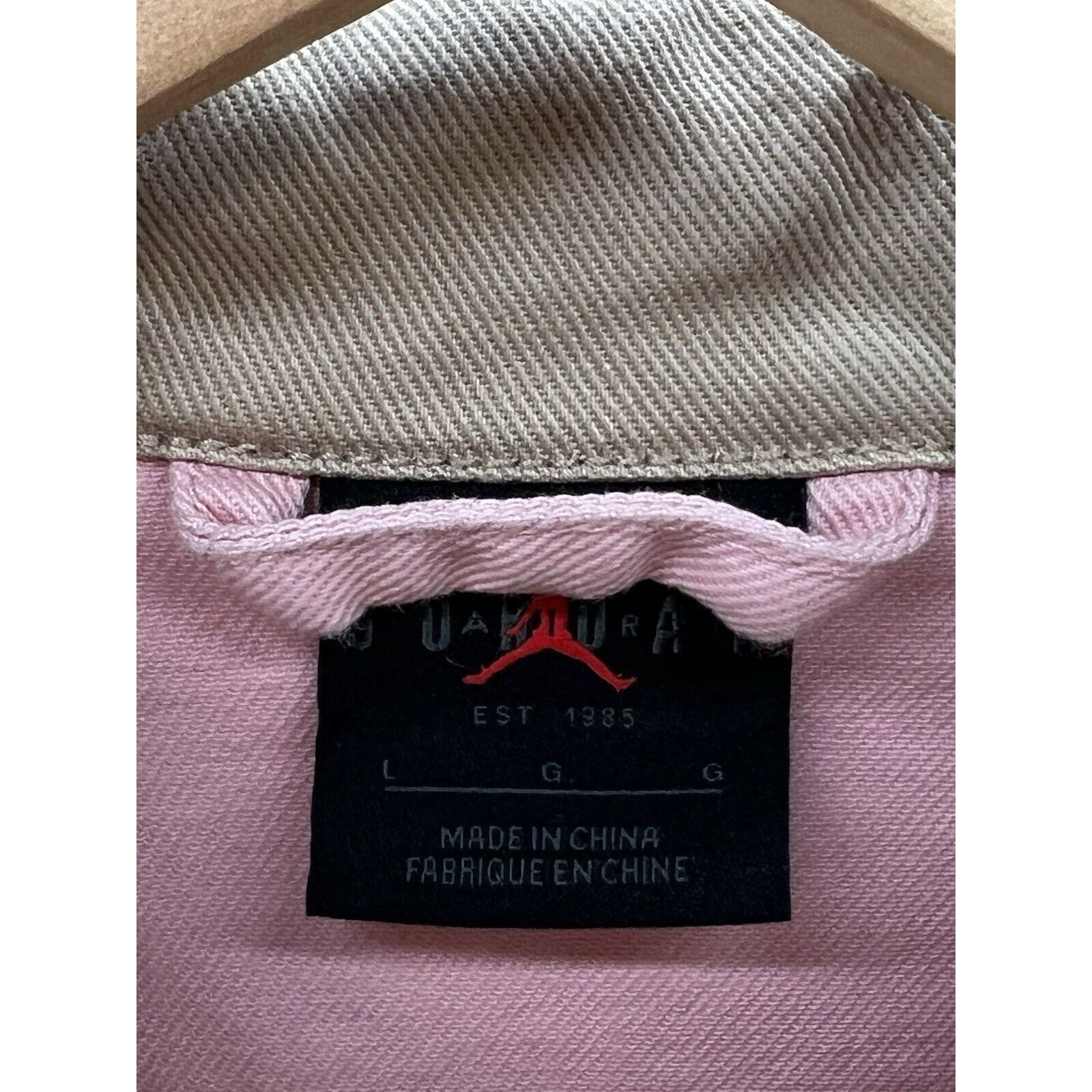 Jordan Brand Air Jordan Renegade Canvas Jacket Pink FN5674-607 Size Large Size L / US 10 / IT 46 - 3 Thumbnail