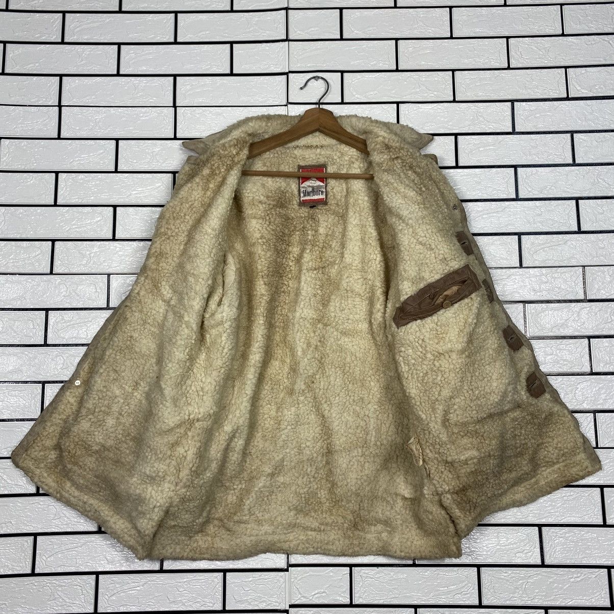 Marlboro 📌Vintage Marlboro Sherpa Genuine Leather Jacket Workwear Size US M / EU 48-50 / 2 - 14 Thumbnail