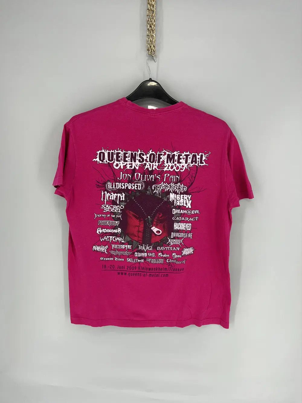 Band Tees × Vintage Vintage Y2K Queens Of Matal Open Air 2009 Band Rock Tee Size US L / EU 52-54 / 3 - 11 Thumbnail