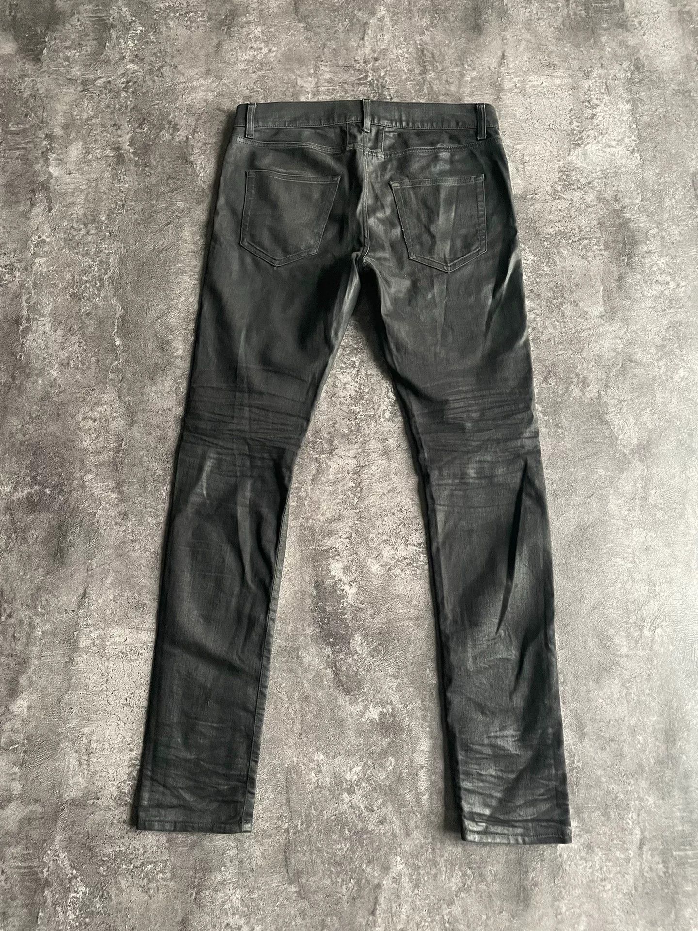 Saint Laurent Paris saint laurent black waxed skinny pants. Size US 31 - 2 Thumbnail
