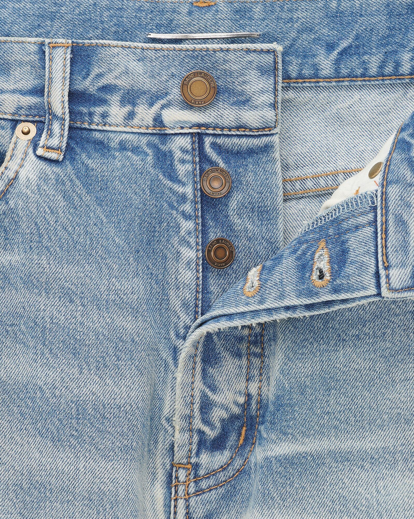 Saint Laurent Paris o1s1wg110125 751031 Cropped Jeans in Sunny Denim Sky Blue Size US 32 / EU 48 - 3 Thumbnail