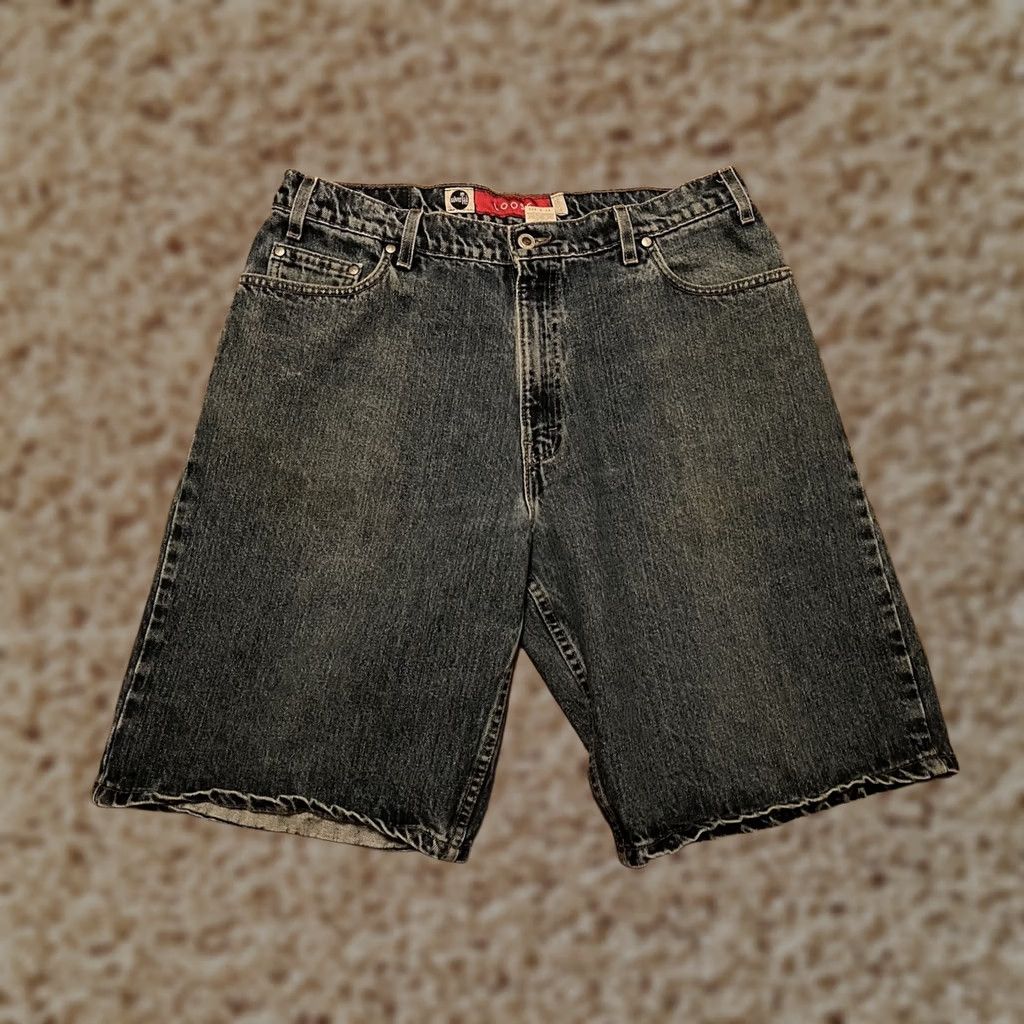 Levi's VINTAGE Y2K Levi's Silvertab Denim Jean Shorts USA Loose Baggy Mens 36 Blue 90s Size US 36 / EU 52 - 1 Thumbnail