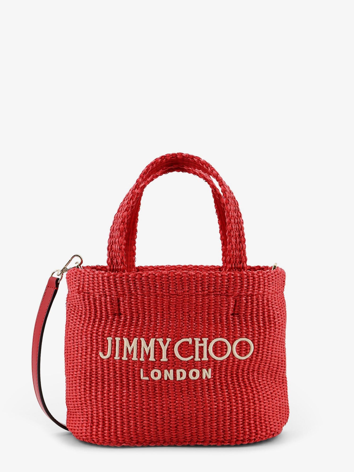 Jimmy Choo Raffia Crossbody Bag With Embroidered Logo On The Front Size ONE SIZE - 1 Thumbnail