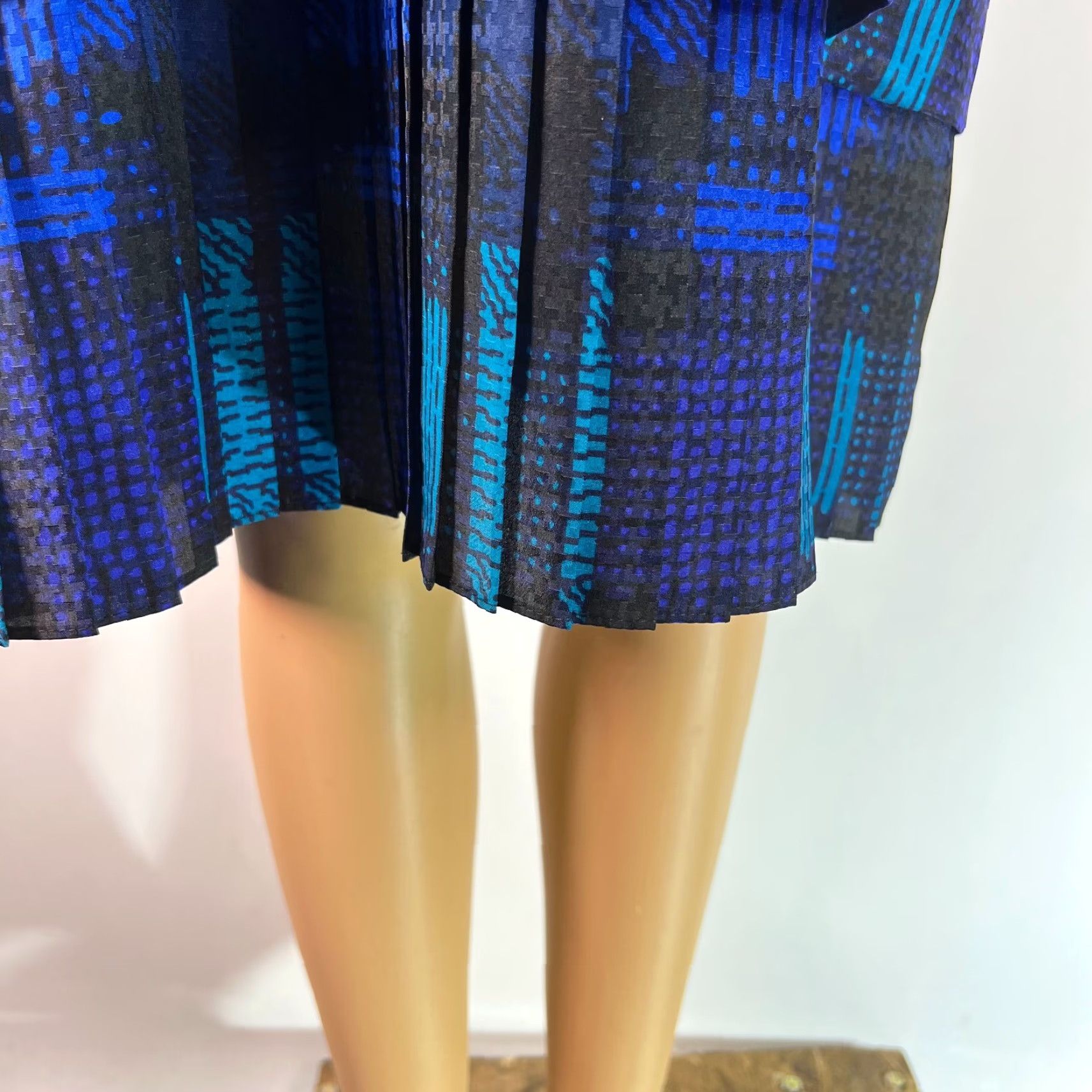 Vintage VINTAGE Umba Dress Shift Plaid Puff Sleeve Blue Size 12 Women Size XL / US 12-14 / IT 48-50 - 7 Thumbnail