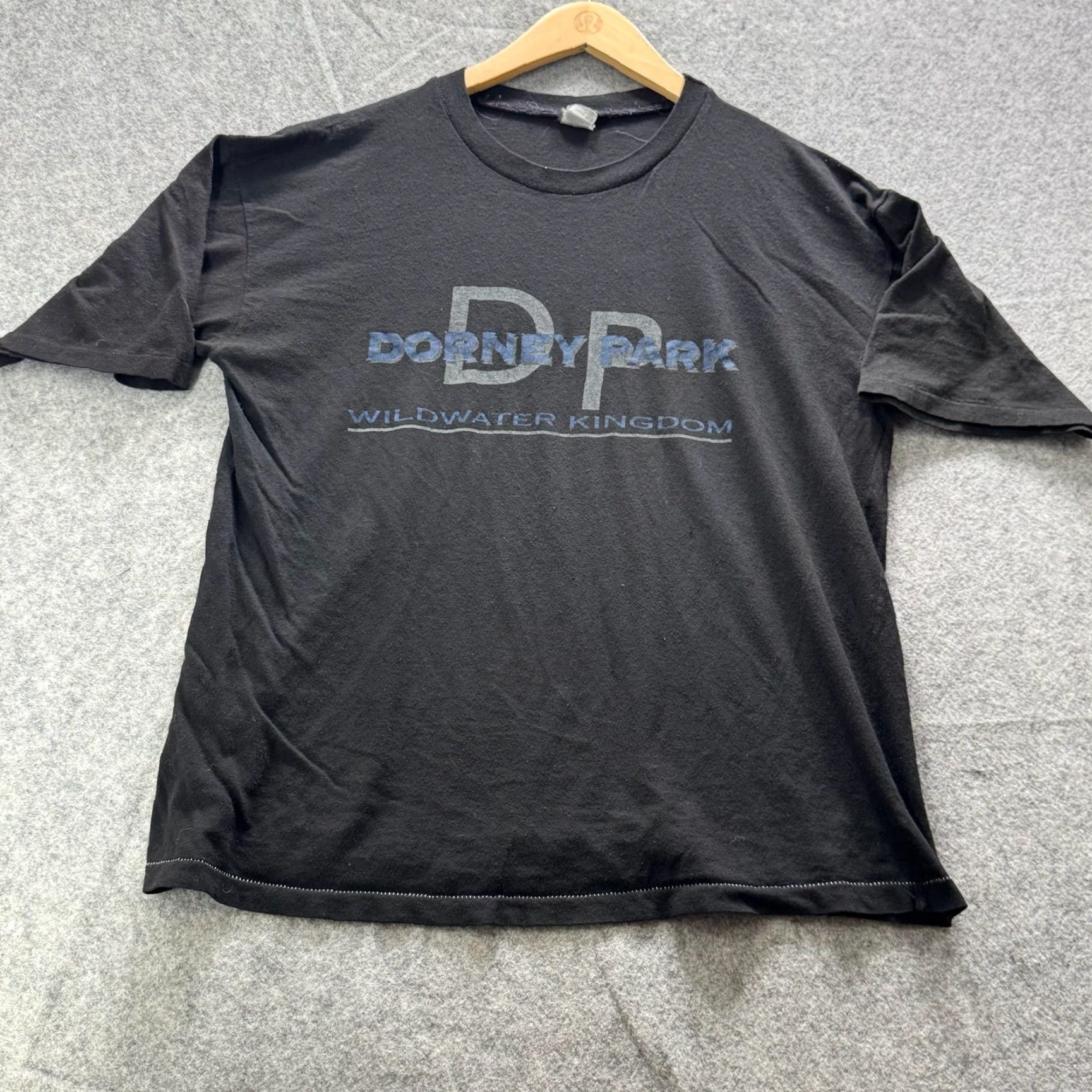 Vintage VINTAGE Dorney Park Shirt Mens L Black Graphic Tee Cotton Size US L / EU 52-54 / 3 - 2 Thumbnail