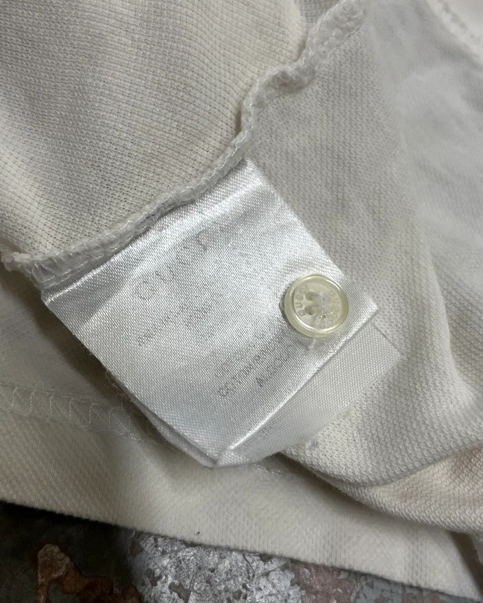 Gucci 2010s Gucci White Embroidered Logo Polo Size US M / EU 48-50 / 2 - 10 Thumbnail