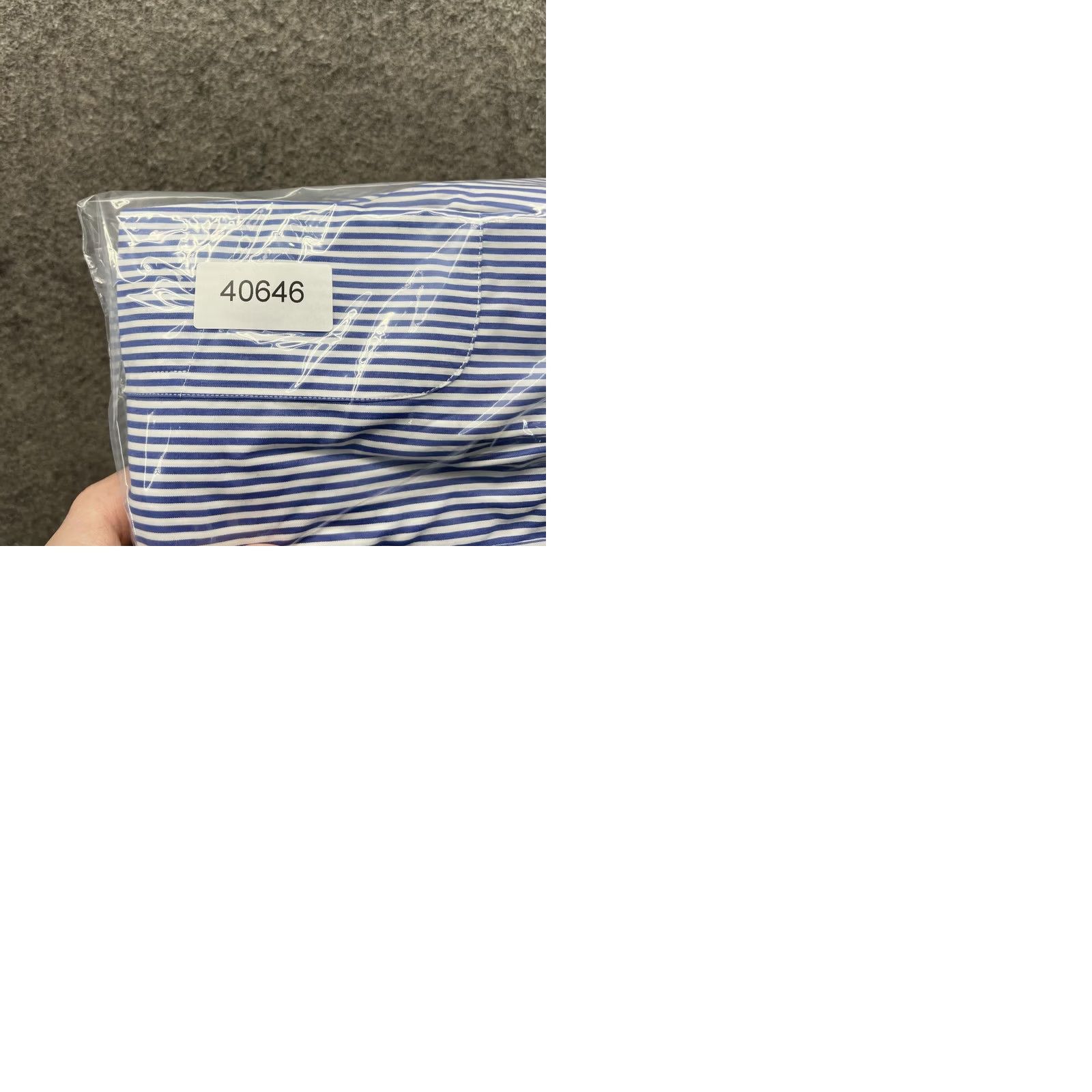 Ralph Lauren Lauren Ralph Lauren Dress Shirt Mens 17.5 34/35 Blue Stripe Non Iron Long Sleeve Shirt Size 48R - 9 Thumbnail