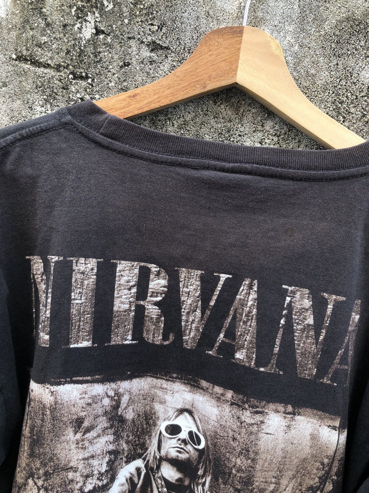Band Tees × Nirvana Rare🔥 Vintage 90s Nirvana Kurt Cobain LongSleeve Bootleg Tee Size US L / EU 52-54 / 3 - 6 Thumbnail