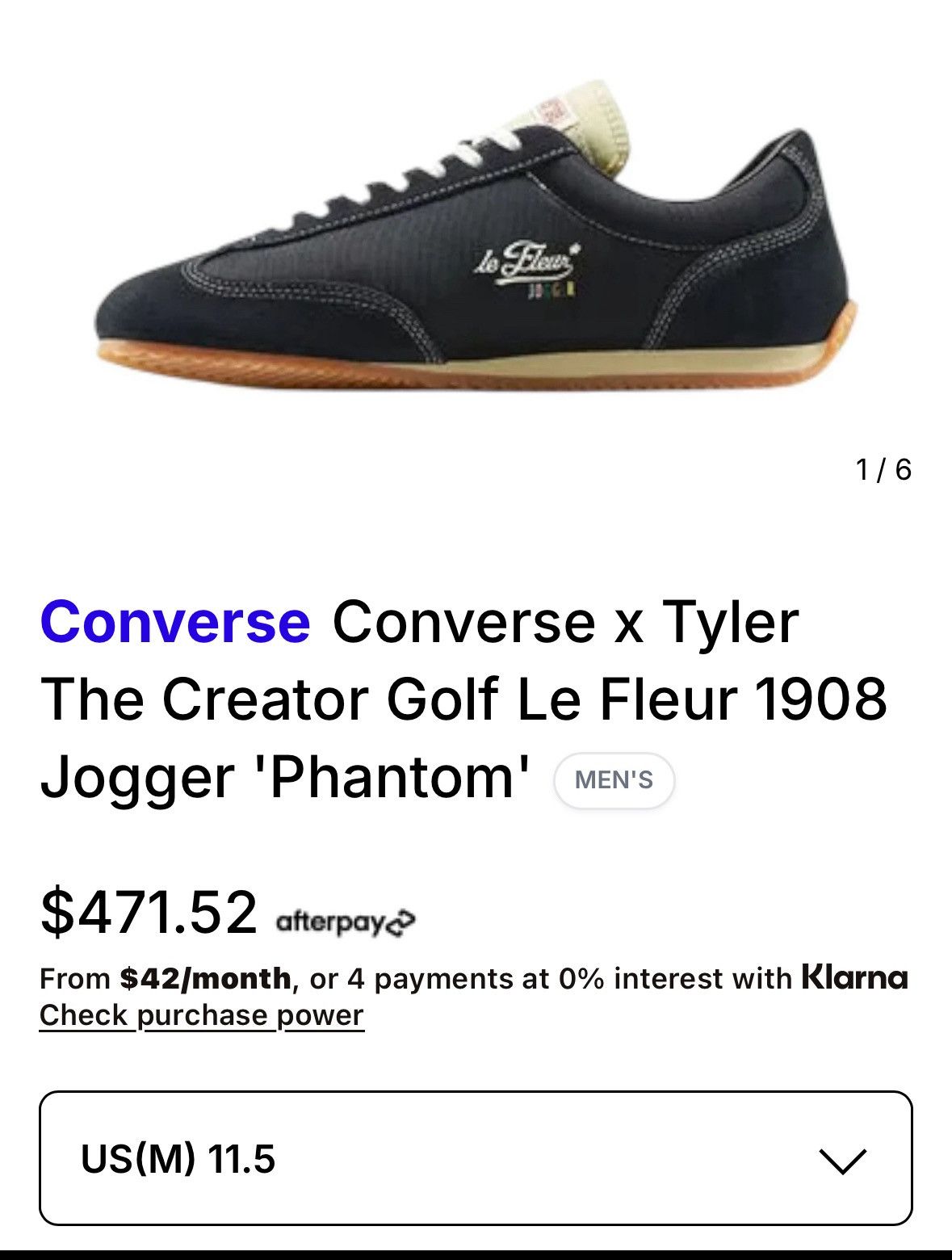 Converse × Golf le Fleur Jogger OX Size US 11 / EU 44 - 1 Thumbnail