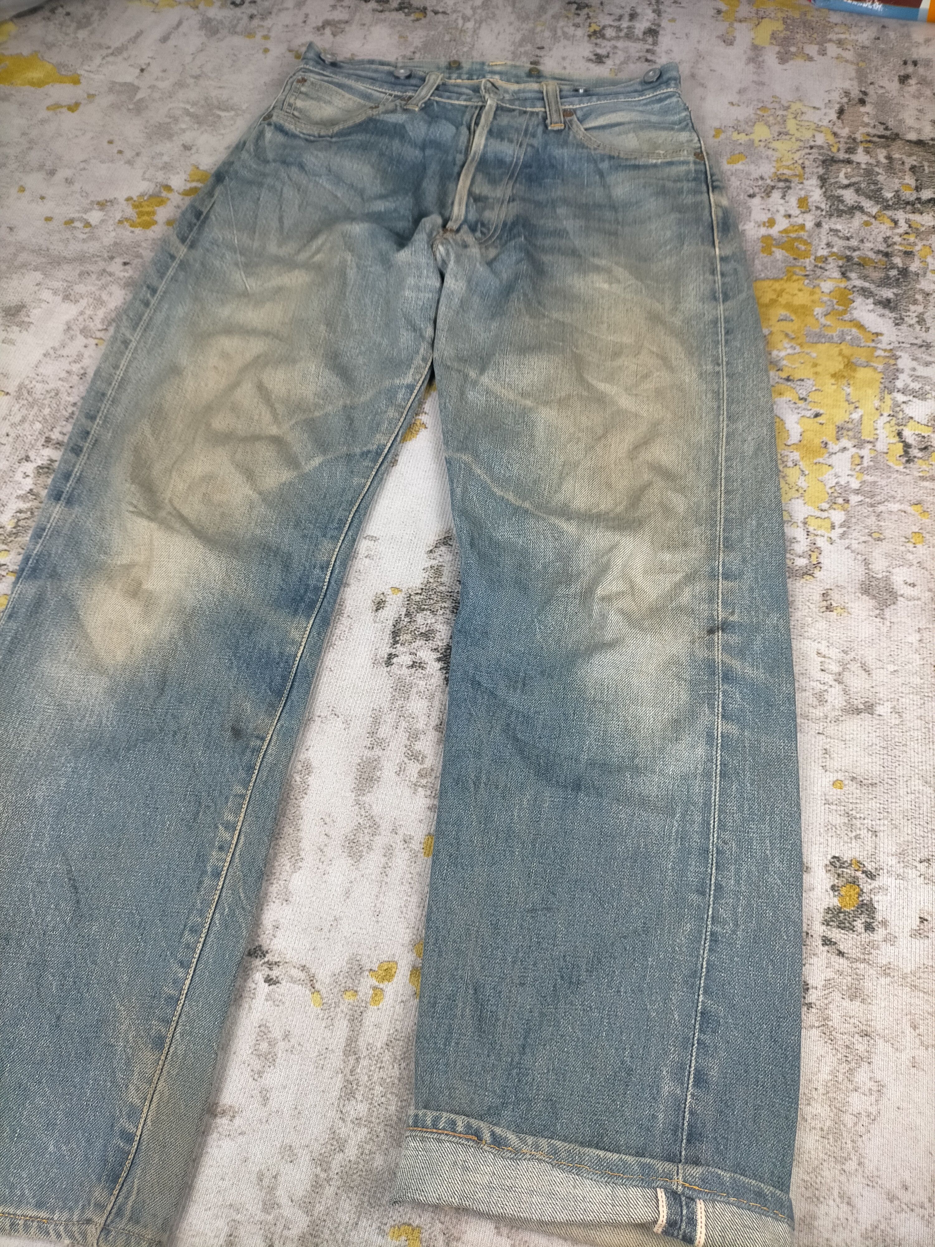 Evisu 🔥 Vintage 90s Evis Evisu Craft Selvedge Mudwash Jeans Size US 30 / EU 46 - 2 Thumbnail