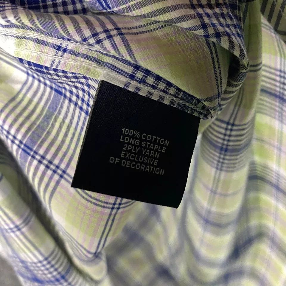 Tailorbyrd Tailorbyrd Button Down Shirt Men Large Short Sleeve Plaid L Size US L / EU 52-54 / 3 - 5 Thumbnail