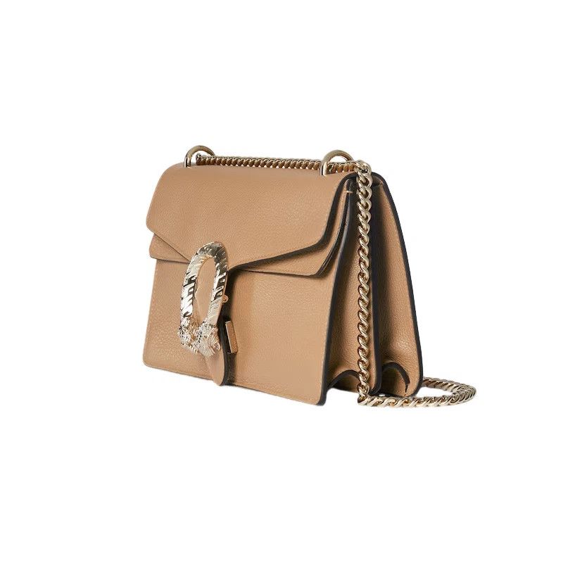 Gucci GUCCI Dionysus Medium Beige Leather Shoulder Bag New Size ONE SIZE - 2 Thumbnail