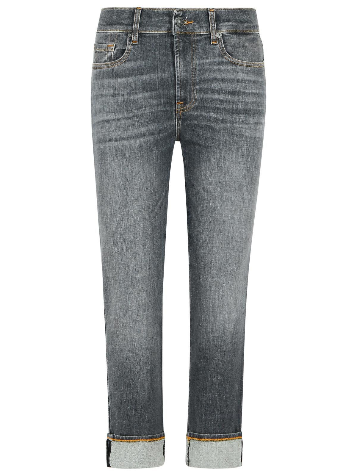 7 For All Mankind 7 FOR ALL MANKIND 'Relaxed Skinny' Grey Cotton Jeans Size 24" / US 00 / IT 34 - 1 Thumbnail