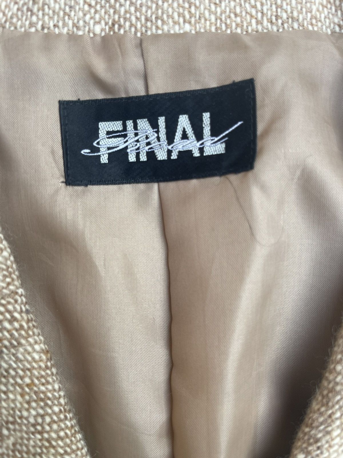 Final Home × Japanese Brand × Vintage Vintage FINAL Wool Tweed Coat - Belted & Fully Lined Size S / US 4 / IT 40 - 3 Thumbnail