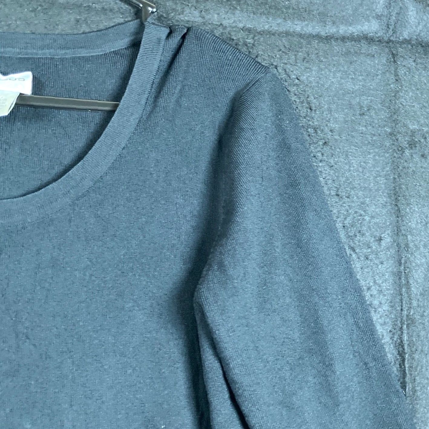Vintage Chicos Womens Shirt Black 3/4 Sleeve Scoop Neck Stretch L Size L / US 10 / IT 46 - 5 Thumbnail