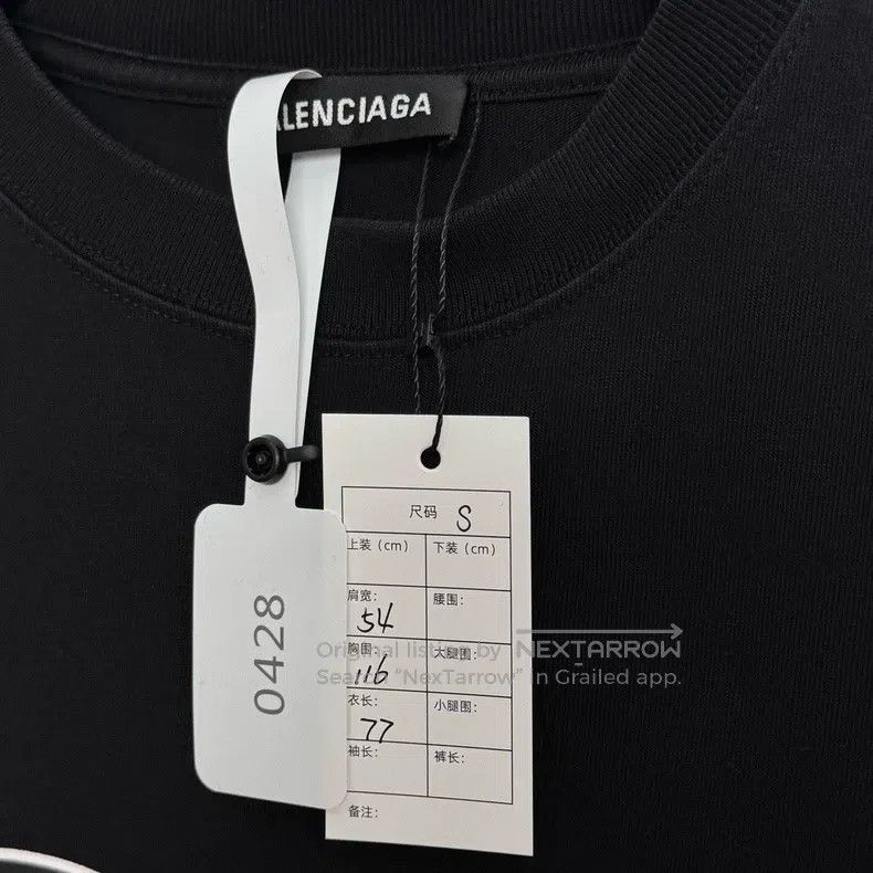 Balenciaga Balenciaga Black Mastercard Logo Short Sleeve Size US S / EU 44-46 / 1 - 2 Thumbnail