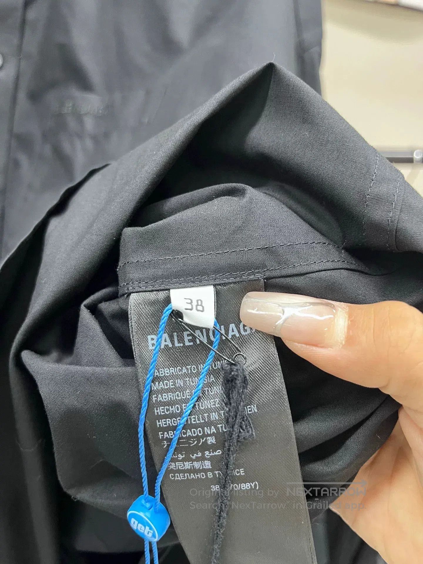 Balenciaga balenciaga black polo shirt with tags. Size US M / EU 48-50 / 2 - 5 Thumbnail
