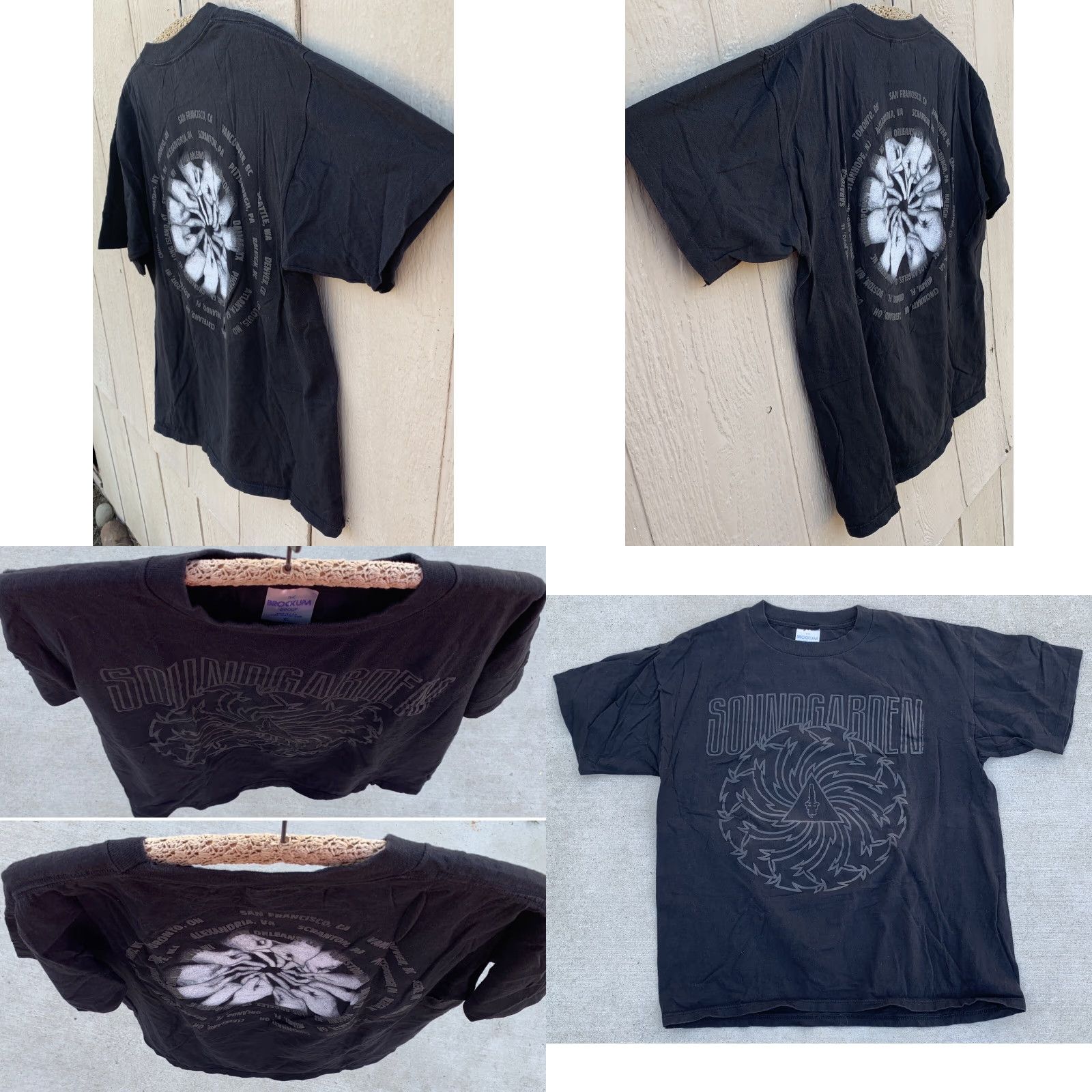 Vintage VINTAGE Brockum Soundgarden T-Shirt XL Black 90s Band Music Concert Tour Graphic Print Short Sleeve Crew Neck Mens Size XL Shirt Size US XL / EU 56 / 4 - 9 Thumbnail